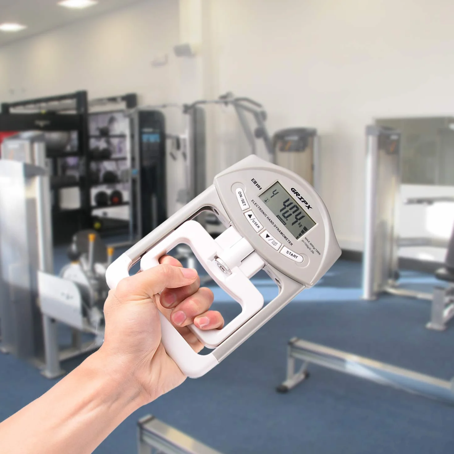 Cyfrowy ręczny dynamometr ręczny miernik pomiaru siły chwytu automatyczne przechwytywanie elektroniczny uchwyt ręczny moc 89.8 kg / 90 kg
