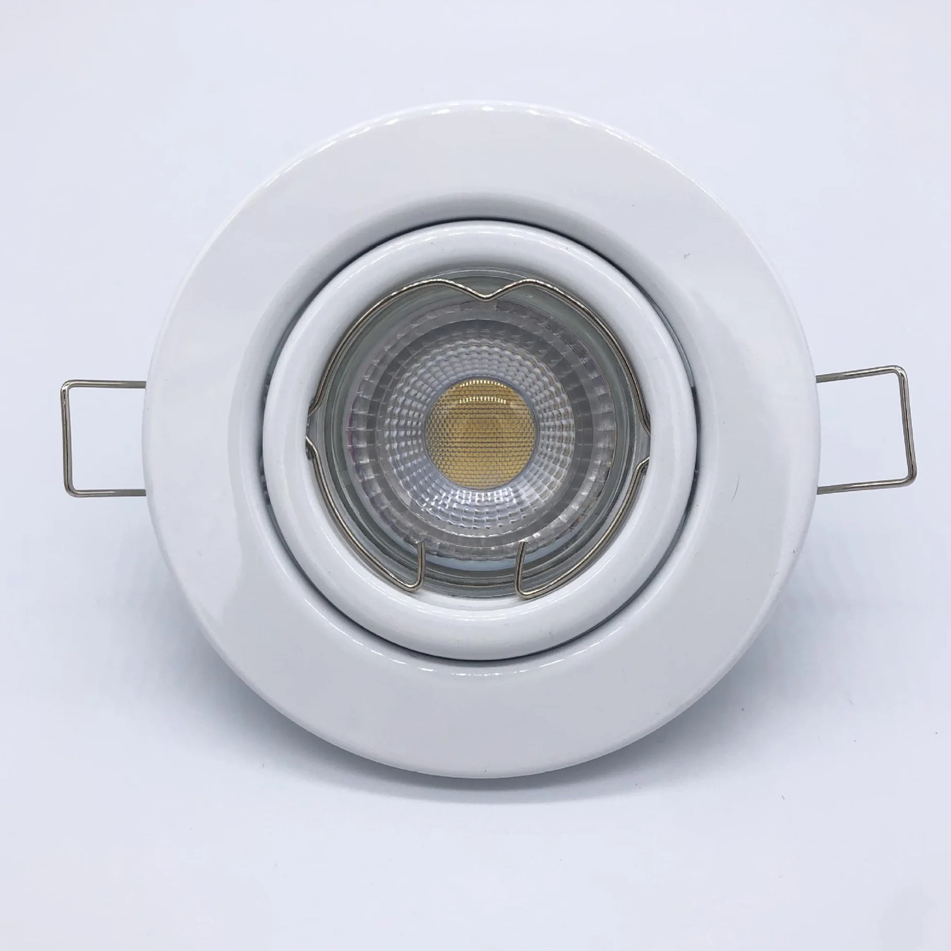 30 sztuk sprężyn mocujących pierścieni do 50 mm MR16 GU10 reflektor do zabudowy pierścień sprężynowy do LED Spot Light lampa halogenowa 2 style