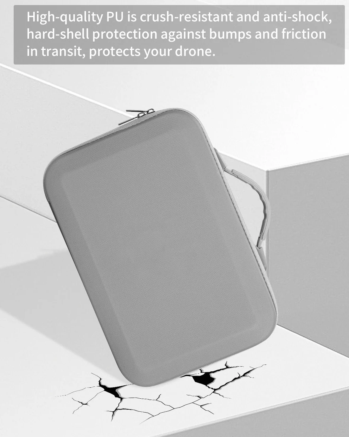Torba na drona DJI Neo, przenośna torba do przechowywania, torba podróżna PU na akcesoria do baterii zdalnego sterowania DJI Neo i RC-N3, szara