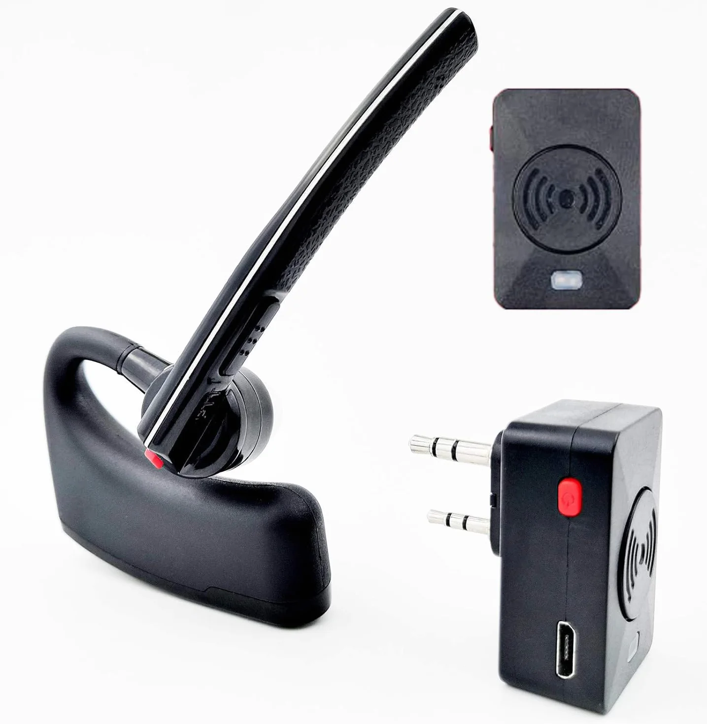 Radtel Zestaw słuchawkowy Bluetooth Walkie Talkie PTT Bezprzewodowy Mikrofon kompatybilny z BaoFeng UV-5R BF-88E Quansheng UV-K5 RT24 Kenwood RT-490 RT-470X