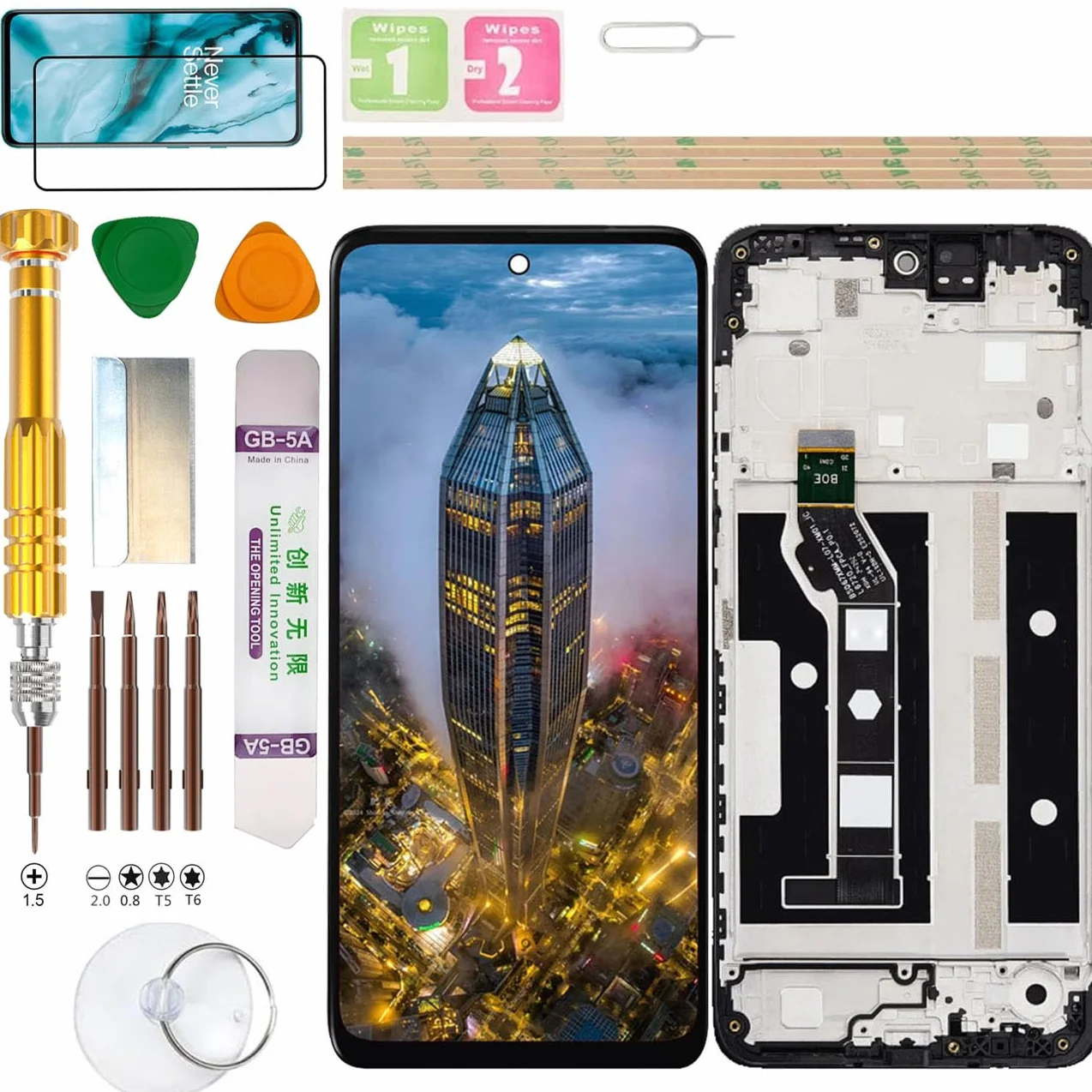Zespół wyświetlacza LCD do Motorola Moto G15 XT2521-3, zestaw do wymiany ekranu