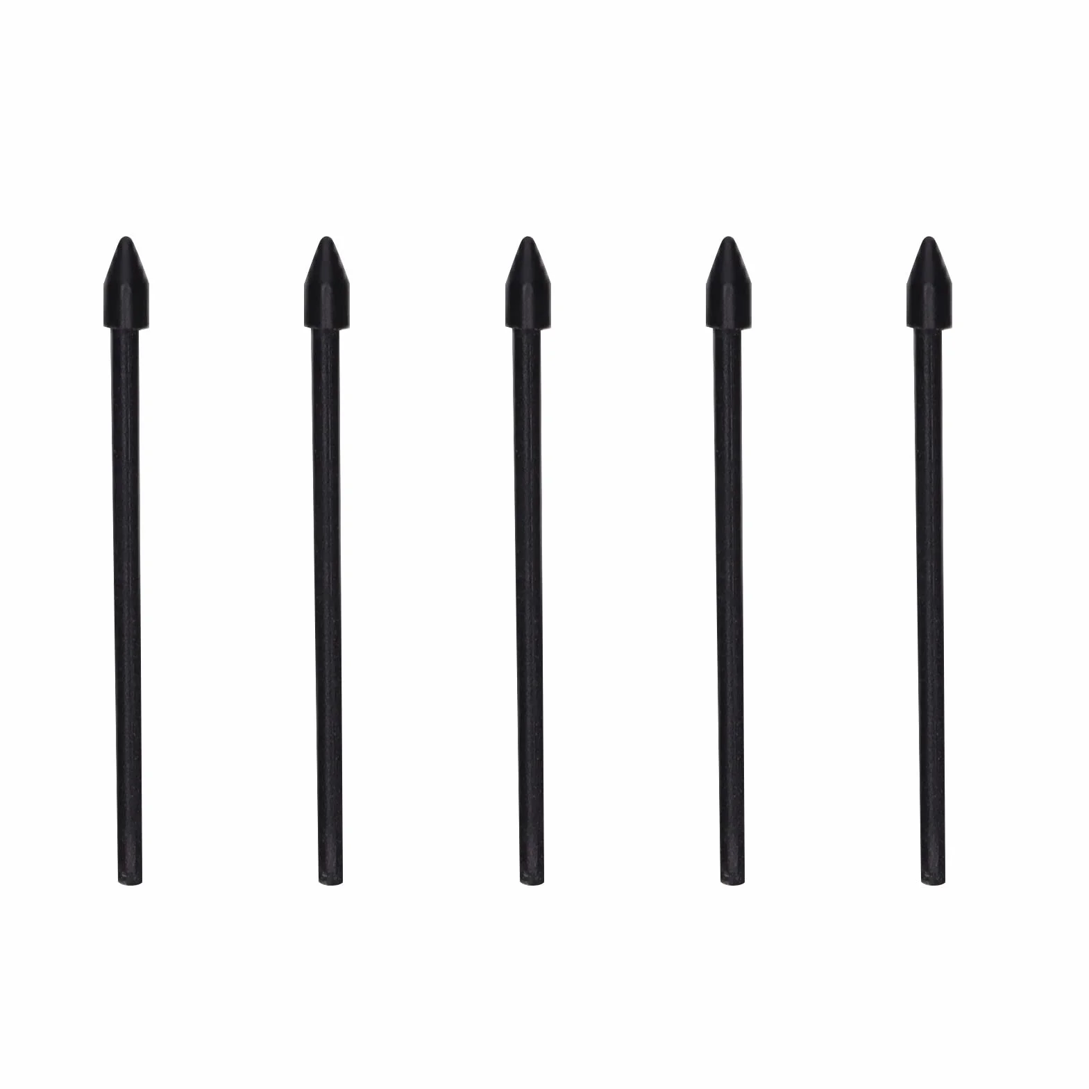 Końcówki Rysika Wymienne do Tab S6/S7/S7+/S6 Lite/Note10/Note 5G/Note10+/Note10+ 5G/Note20, 5 Szt. Czarny