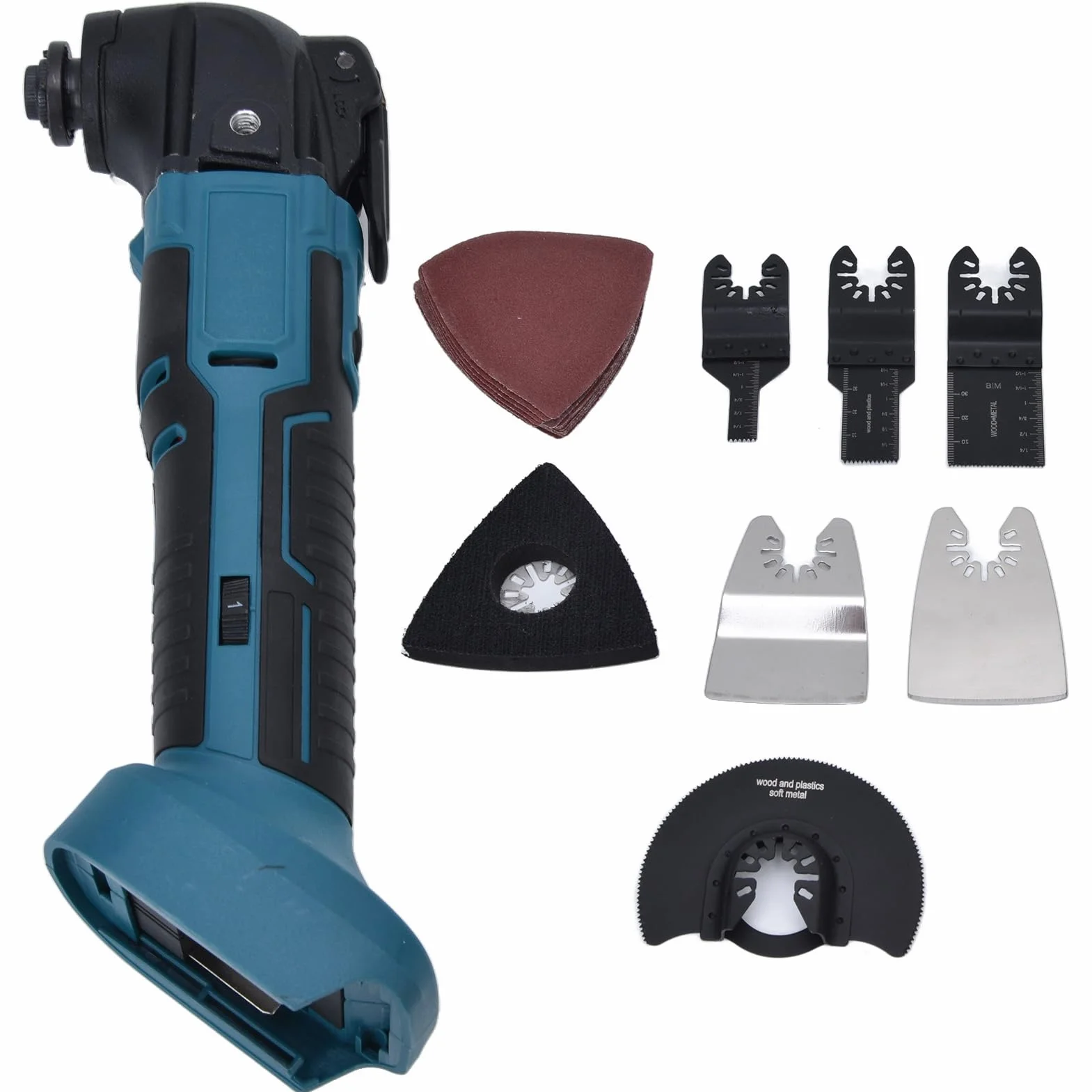 21V Bateria Litowa Oscylowanie Multitool Zestaw 6 Poziomy Regulowany Zestaw Mocy Trimmer