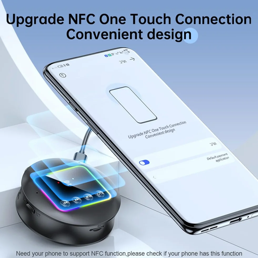 AXFEE odbiornik Bluetooth 5.4 do HiFi, adapter audio NFC z RCA i gniazdem 3,5 mm, 2-w-1 nadajnik i odbiornik BLUETOOTH do domowego zestawu stereo, głośnika, samochodu, TV, muzyki do streamingu