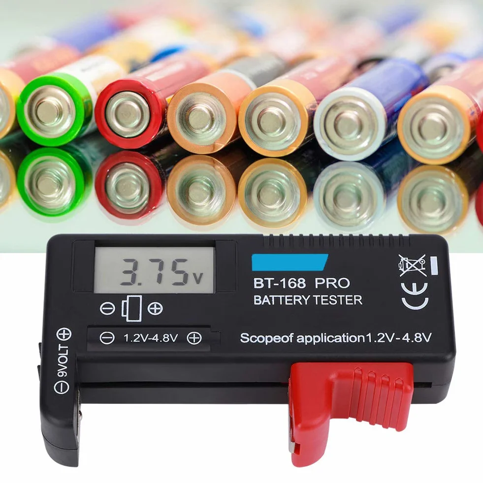 BT?168PRO Digital LCD Battery Tester 1.2V?4.8V Universal Battery Checker for Button Cell