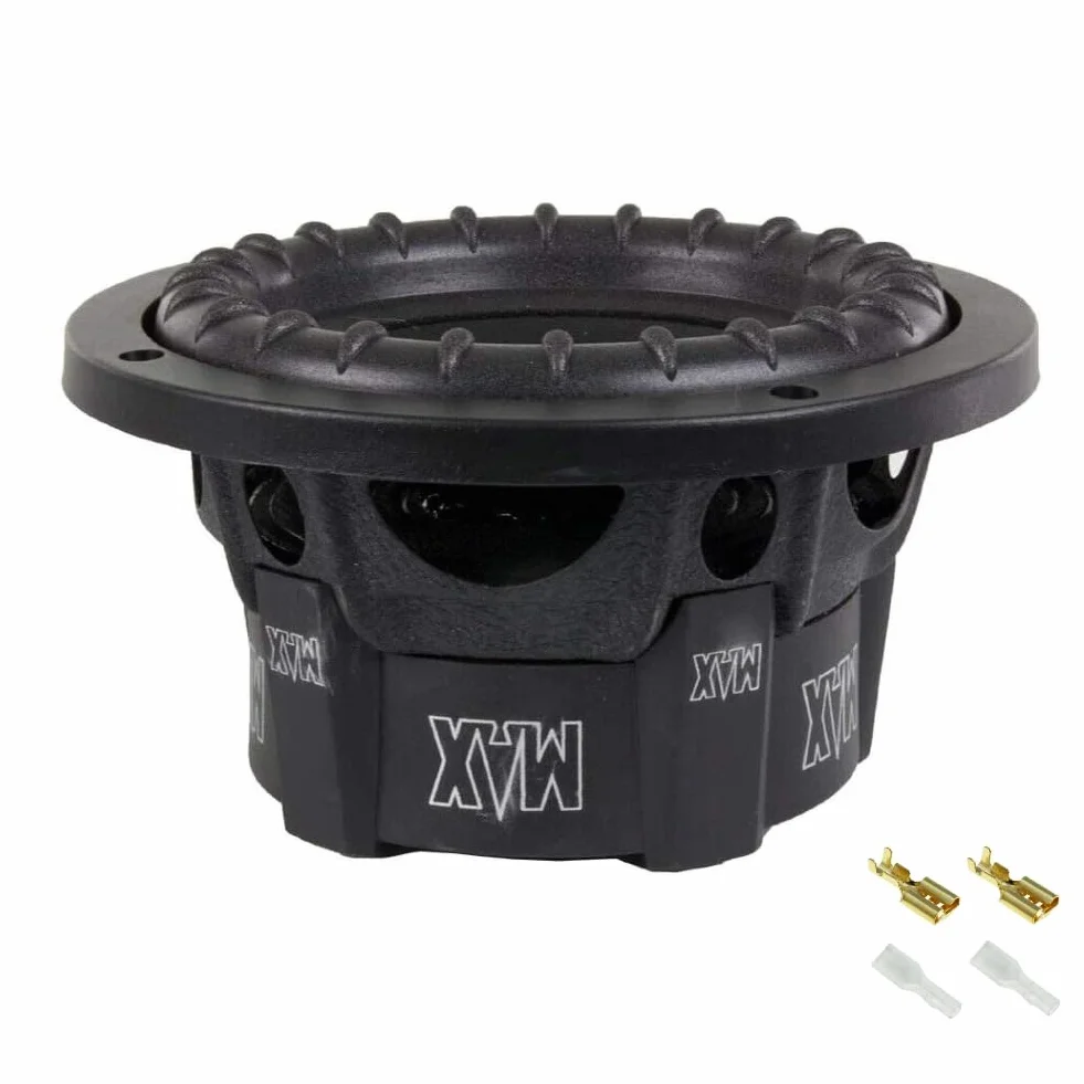 1 subwoofer do LANZAR MAX PRO MAXP64 6,5" 16,5 cm 165 mm 300 watt rms 600 watt max pojedyncza cewka 4 omy pokrywa bagażnika drzwi samochodu, 1 sztuka + element mocujący