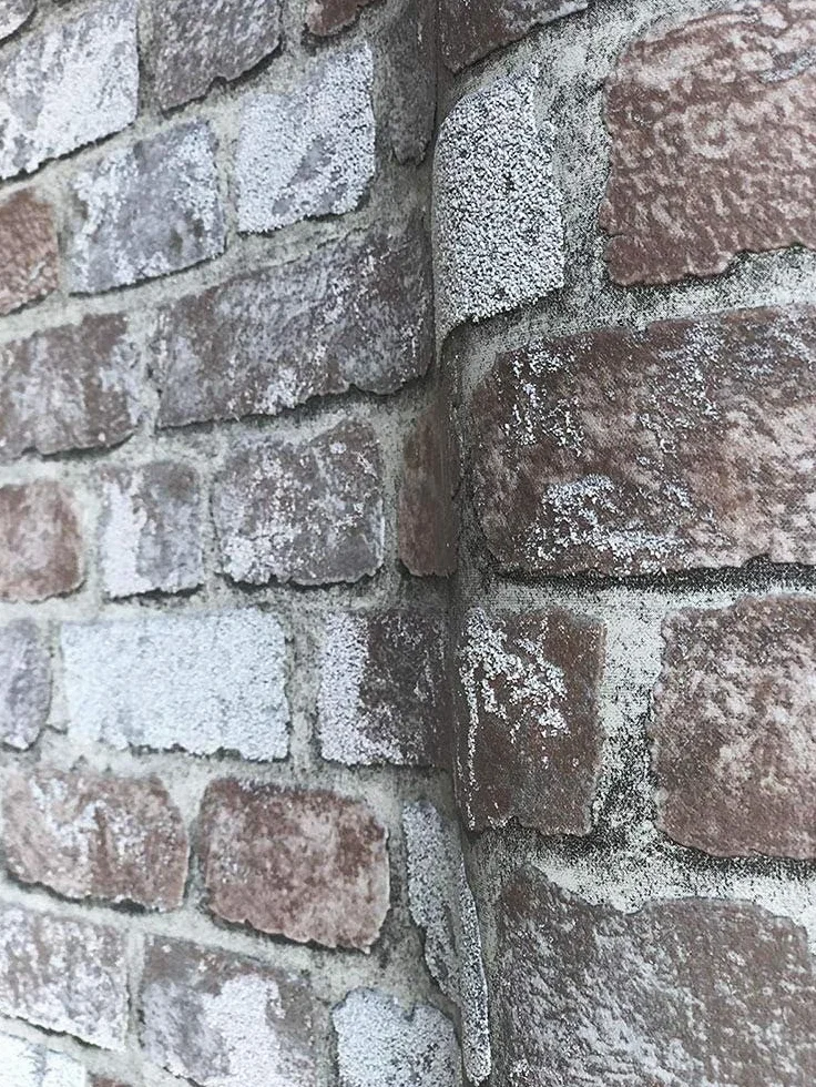 tapeta kamień 3D szara brązowa cegła efekt rustykalny do sypialni salonu lub kuchni tapeta efekt kamienia 10,05m x 0,53m 58410 marburg