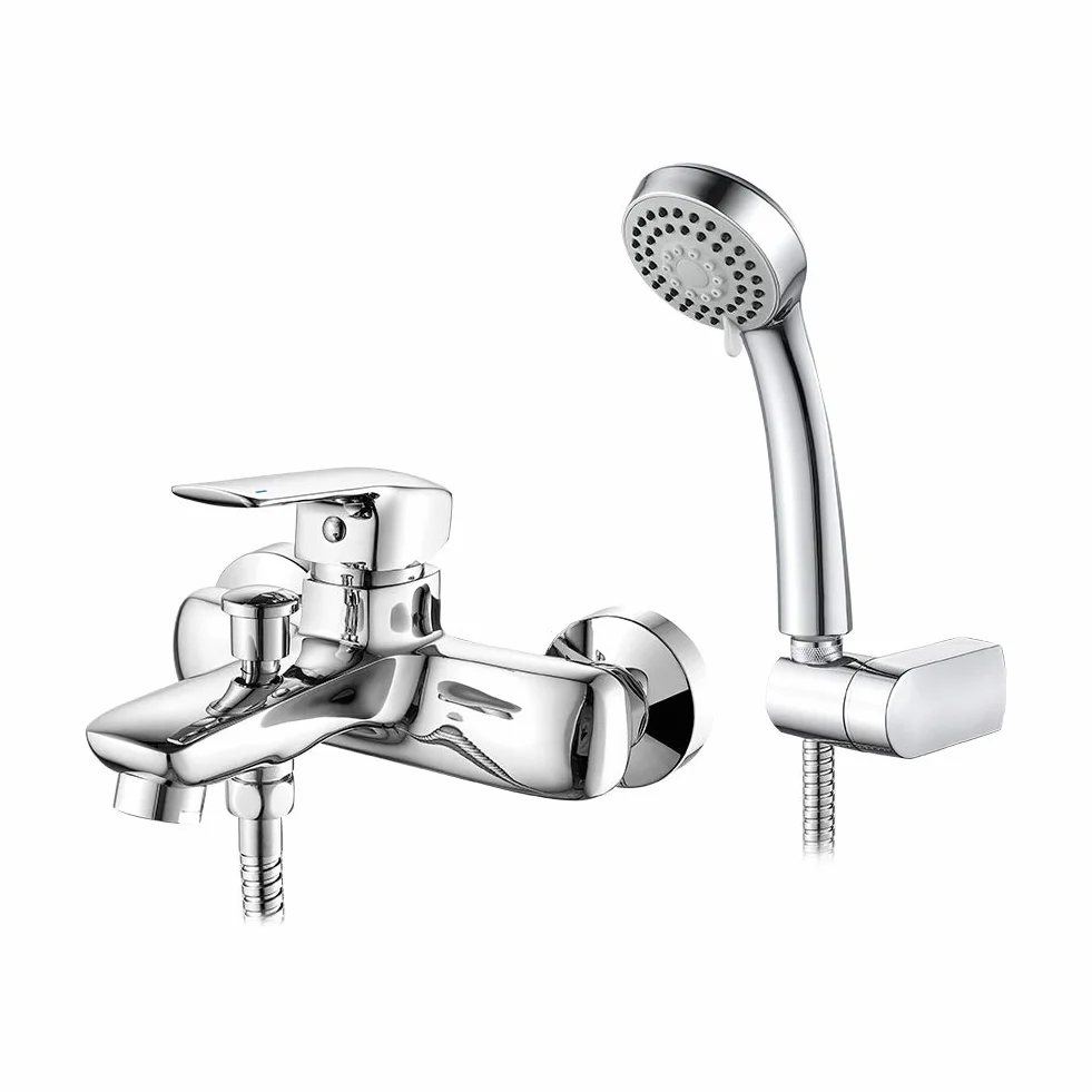 Ibergrif M13025-Nimes, zestaw kranu do wanny, łazienkę-prysznic Monomando do montażu ściennego, Chrome