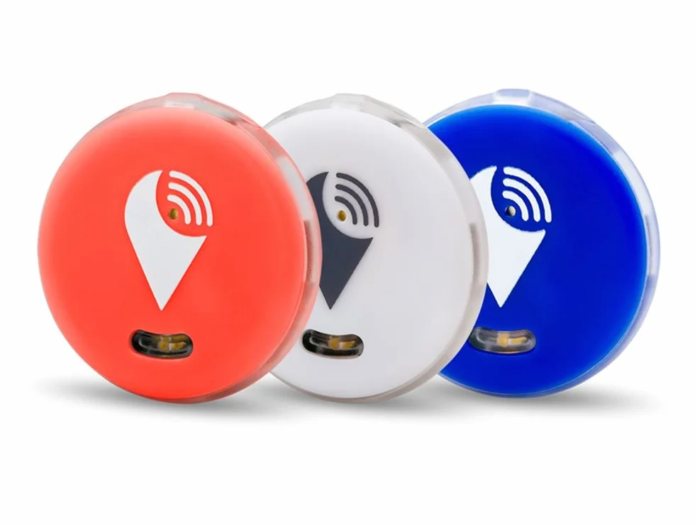 TrackR Zestaw 3 pikseli czerwony biały niebieski lokalizator pozycji iOS Android Alexa