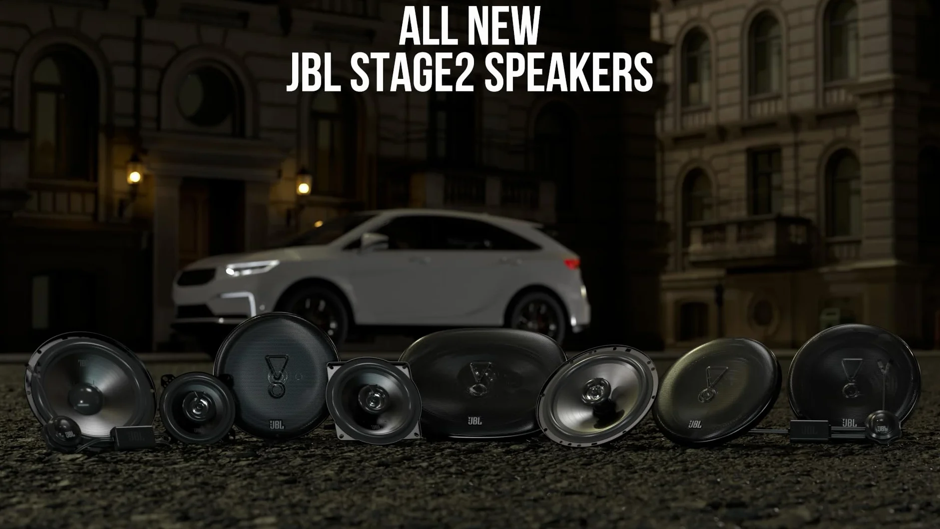 JBL Stage2 GEN2 55F 5,25 cala 130 mm 2-drożne koncentryczne głośniki samochodowe 50 W RMS 220 W szczytowy para