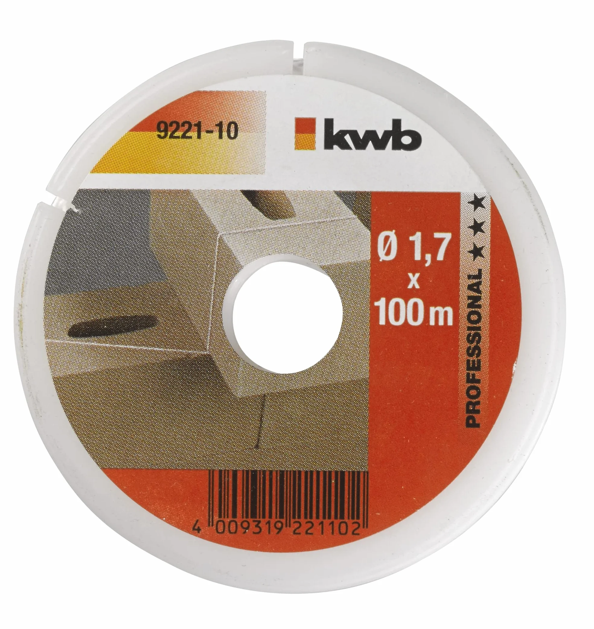kwb 9221-10 sznur murarski sznurek 100 metrów, 1,7 mm, biały, m x