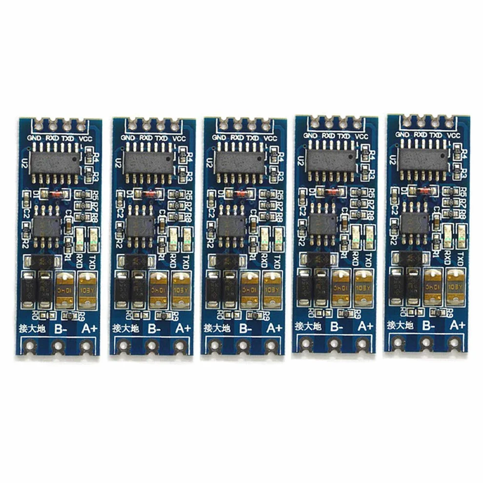 Hailege 5 szt. TTL do RS485 485 UART seria urządzeń wzajemnych automatyczna kontrola przepływu UART do RS485 konwerter RS485 do TTL