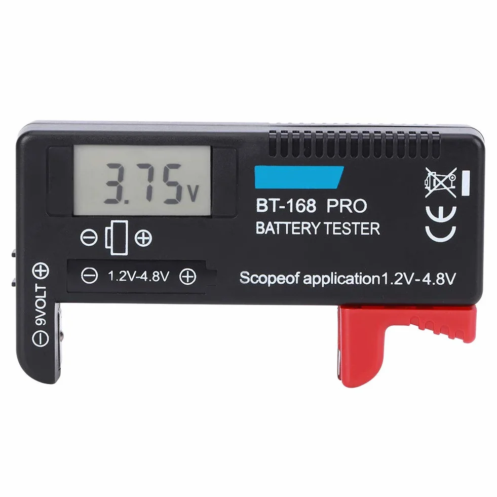 BT?168PRO Digital LCD Battery Tester 1.2V?4.8V Universal Battery Checker for Button Cell
