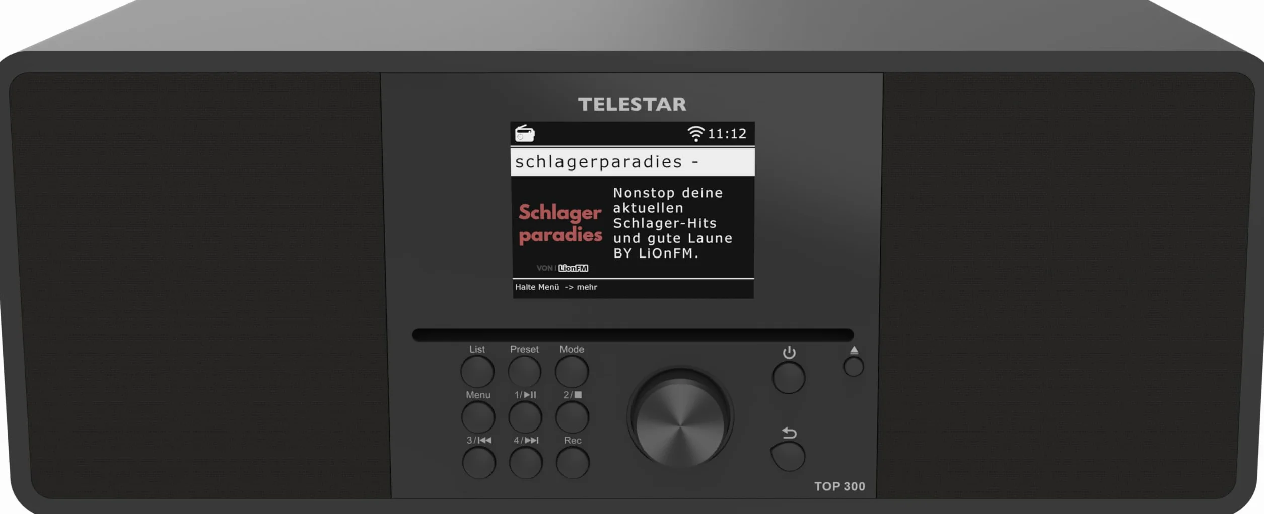 TELESTAR TOP 300 DAB+ radio internetowe z odtwarzaczem CD stereo 2×15 W Bluetooth czarny
