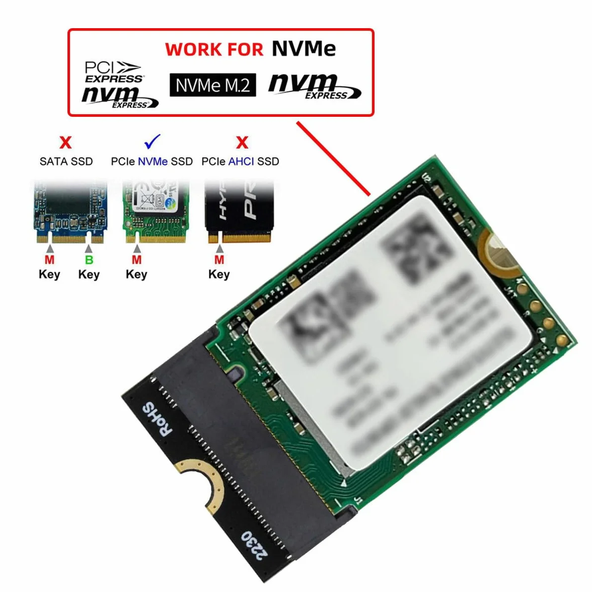 Karta 2230 NGFF A+E-Key na NVME M-key żeński przedłużacz PCI-E 4.0 adapter SSD 2280