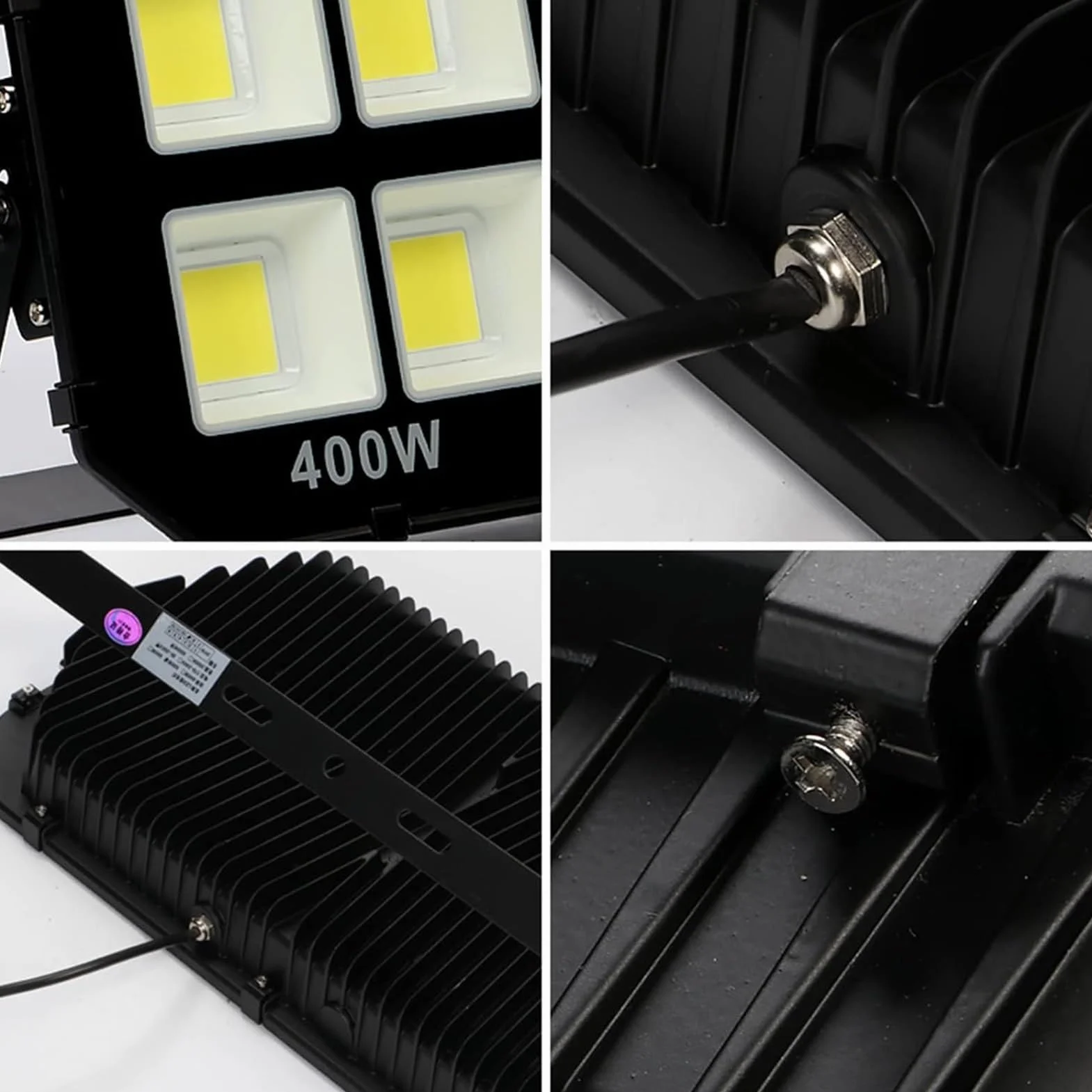 lampy solarne, Reflektor Super Bright Zimnobiały, zewnętrzny, IP65 do boisk sportowych, garażu, ogrodu i podwórka(50W)