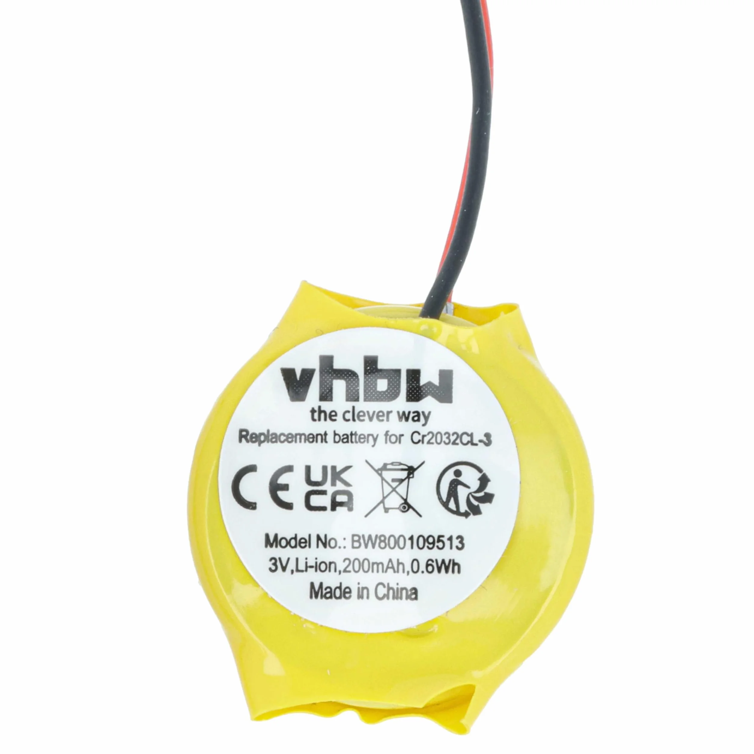 vhbw Bateria BIOS kompatybilna z notebookiem komputerowym Lenovo ThinkPad T420si, T430s, T430si, T431s (200mAh, 3V, Li-Ion)