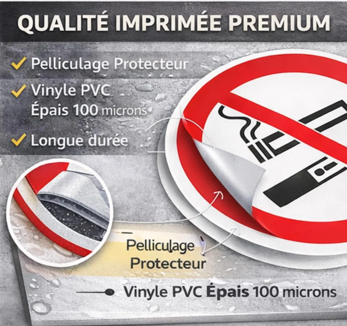 zakaz palenia Vapoter logo naklejki samoprzylepne (5, 15)