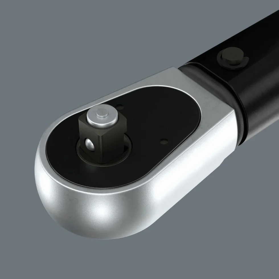 Klucz dynamometryczny Click-Torque A 5 R/L, nastawny, z funkcją Torque Lock i przekładanym zabierakiem czworokątnym (1/4")