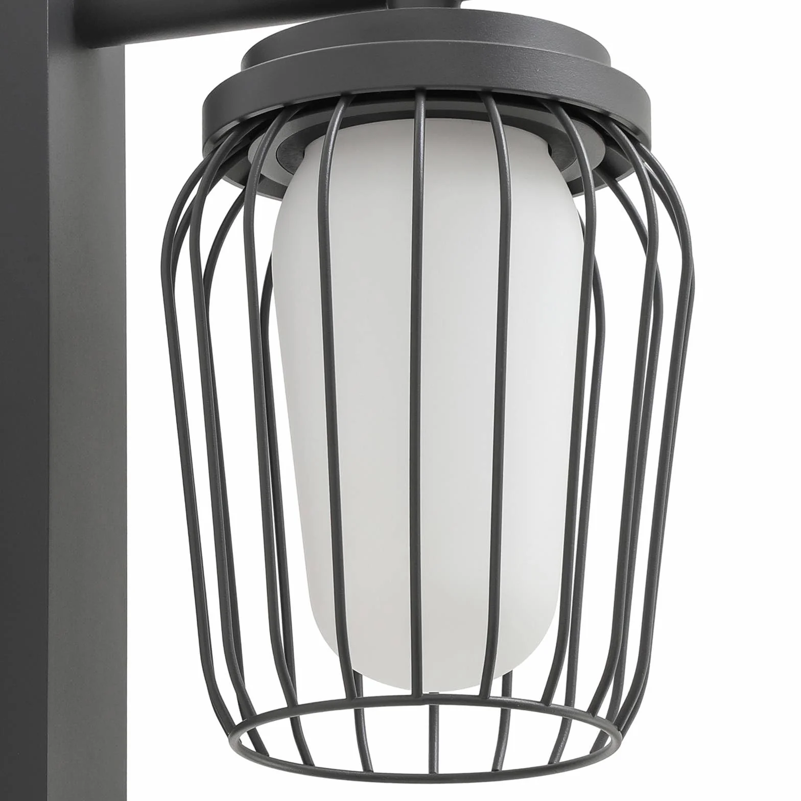 Lucande 'Chandan', styl nowoczesny, kolor czarny, aluminium, IP54, żarówka E27