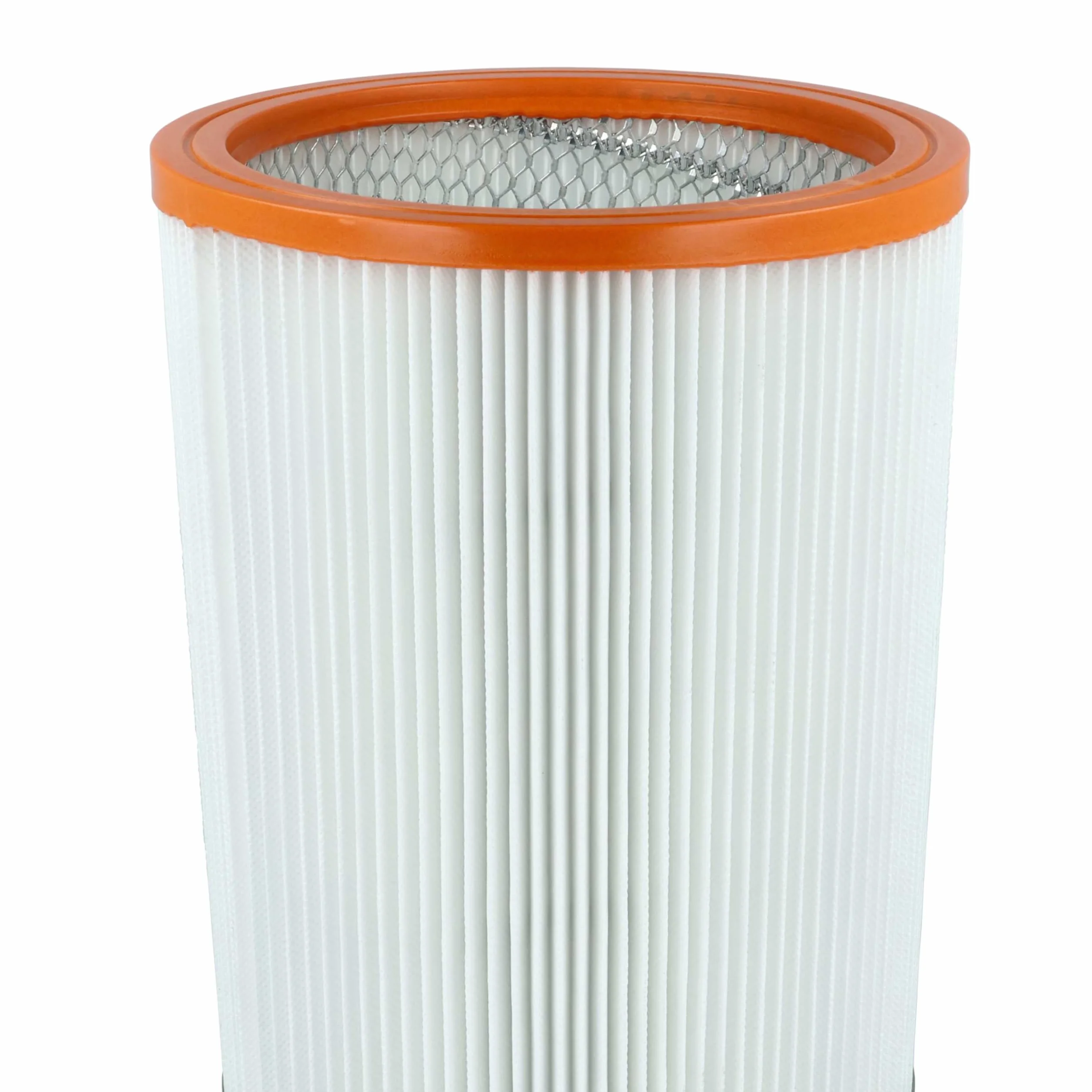 vhbw 3 x filtr składany kompatybilny z Nilfisk-Alto Turbo M2 | D2, M2 S-FA, M2 L, D R 637, D/X-B1, D-B1 odkurzacz - wkład filtrujący pomarańczowy biały