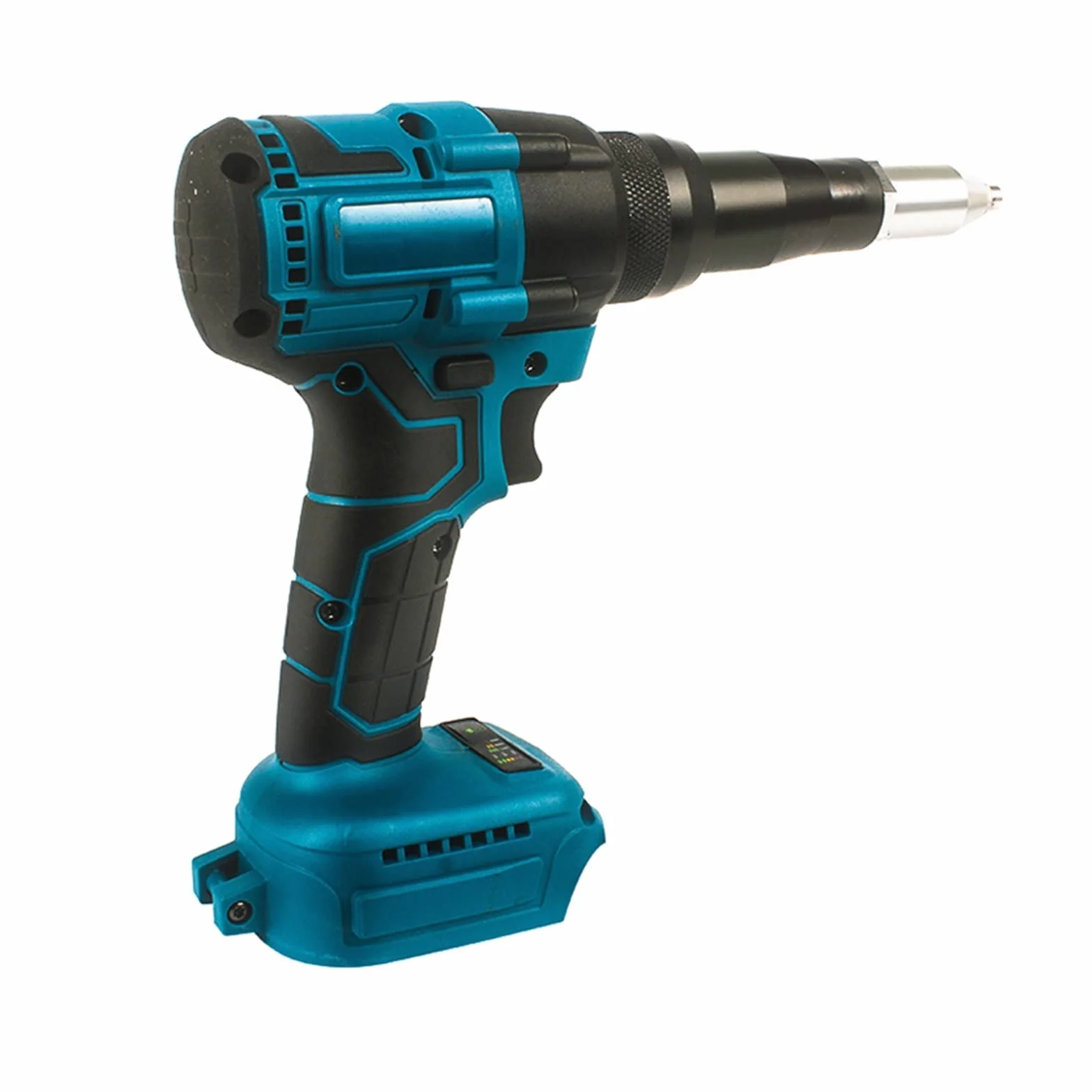 Bezprzewodowy elektryczny pistolet do nitowania elektronarzędzia domowe śrubokręt 2.4-4.8mm z diodą LED do akumulatora 18V (brak w zestawie)