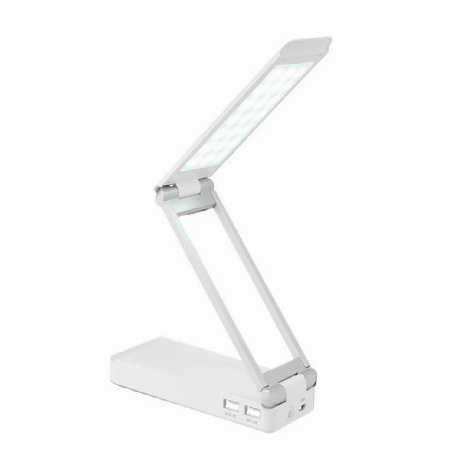 desk lamp Lampa biurkowa Przenośna składana lampa biurkowa, ściemniana lampa biurkowa LED z 5 trybami oświetlenia, lampa do nauki czytania z ochroną oczu i 2 portami ładowania USB Lampka stołowa table