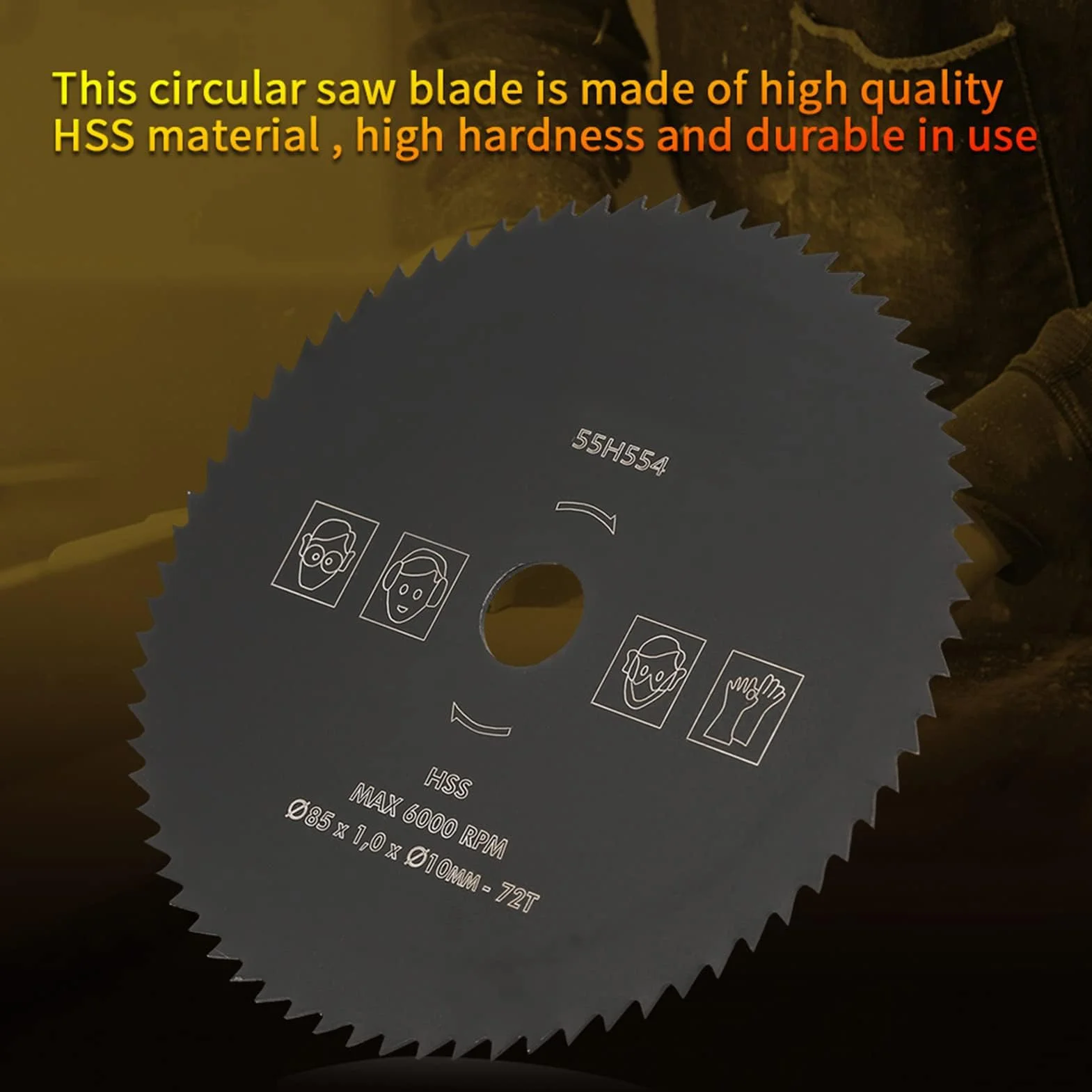 2 sztuki 85 mm x 10 mm 72T tarcza do piły tarczowej, bardzo ostra tarcza do cięcia cementu, rur PCW, drewna, tworzywa sztucznego, aluminium, szybkie, gładkie cięcie
