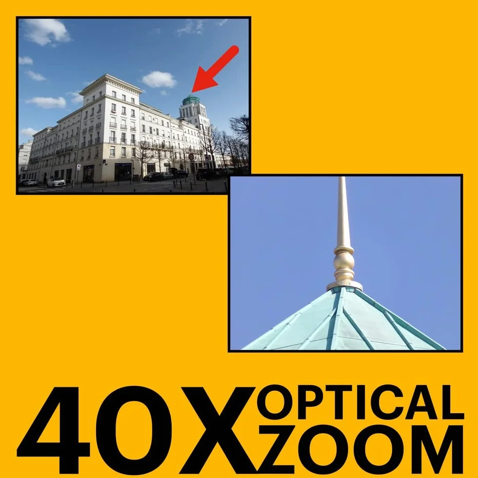 KODAK Pixpro Astro Zoom AZ405 cyfrowy zoom mostkowy 40x 24mm 20MP Full HD 1080p OIS czerwony