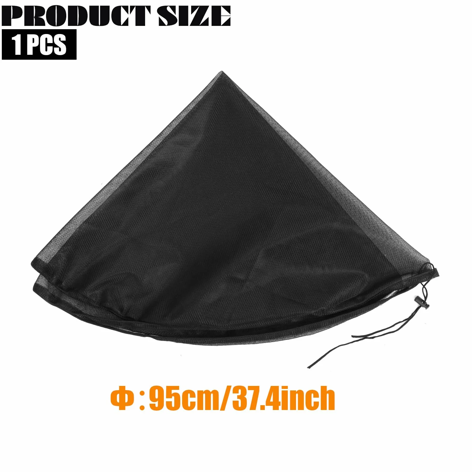 Siatka na zbiornik na deszczówkę, osłona, regulowana, ochrona przed komarami, ochrona przed liśćmi (95 cm)