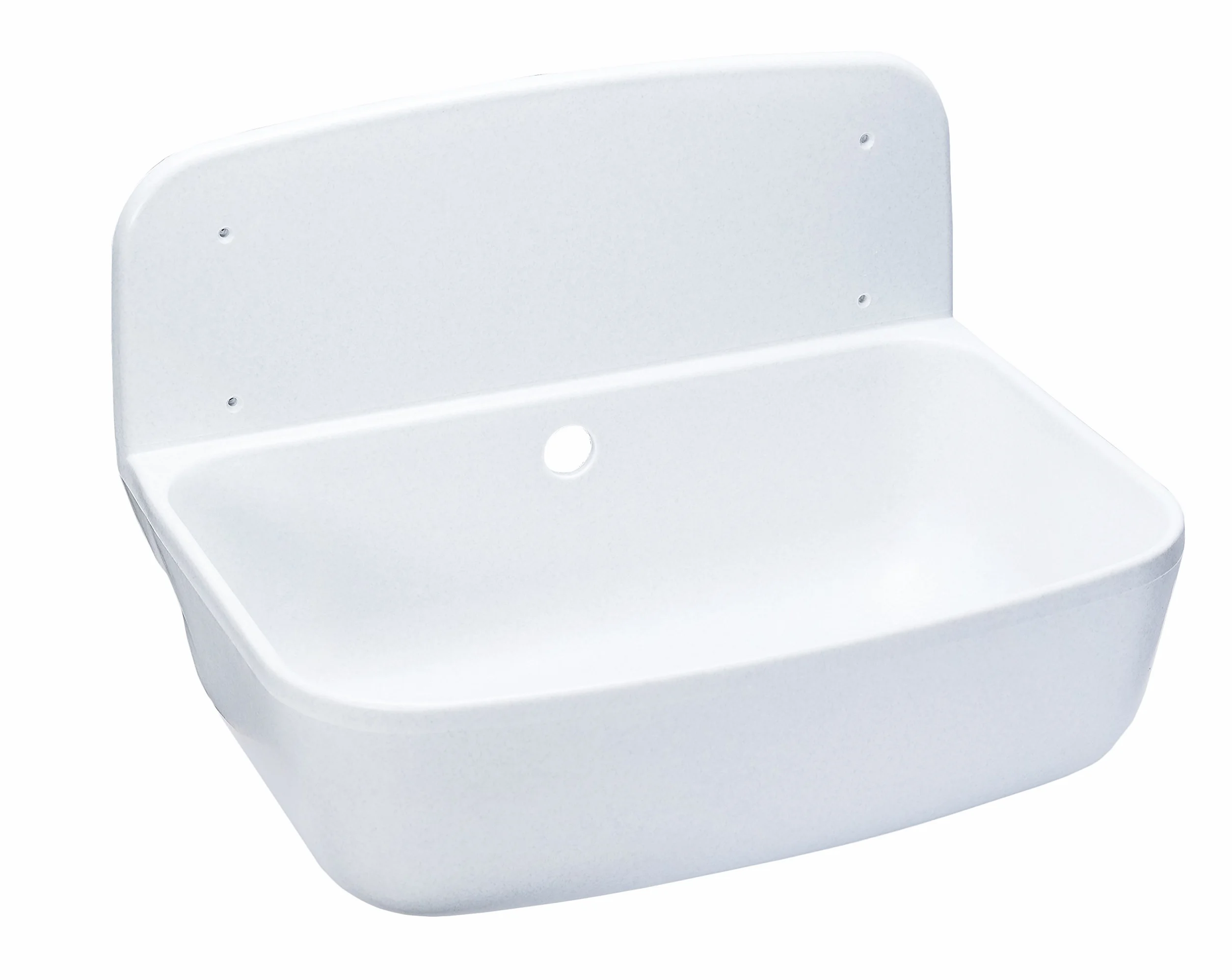 Cornat WAGB4926 umywalka ścienna z zestawem odpływowo-przelewowym, tworzywo sztuczne, 495 mm, 1 sztuka, granit, WAGB4926