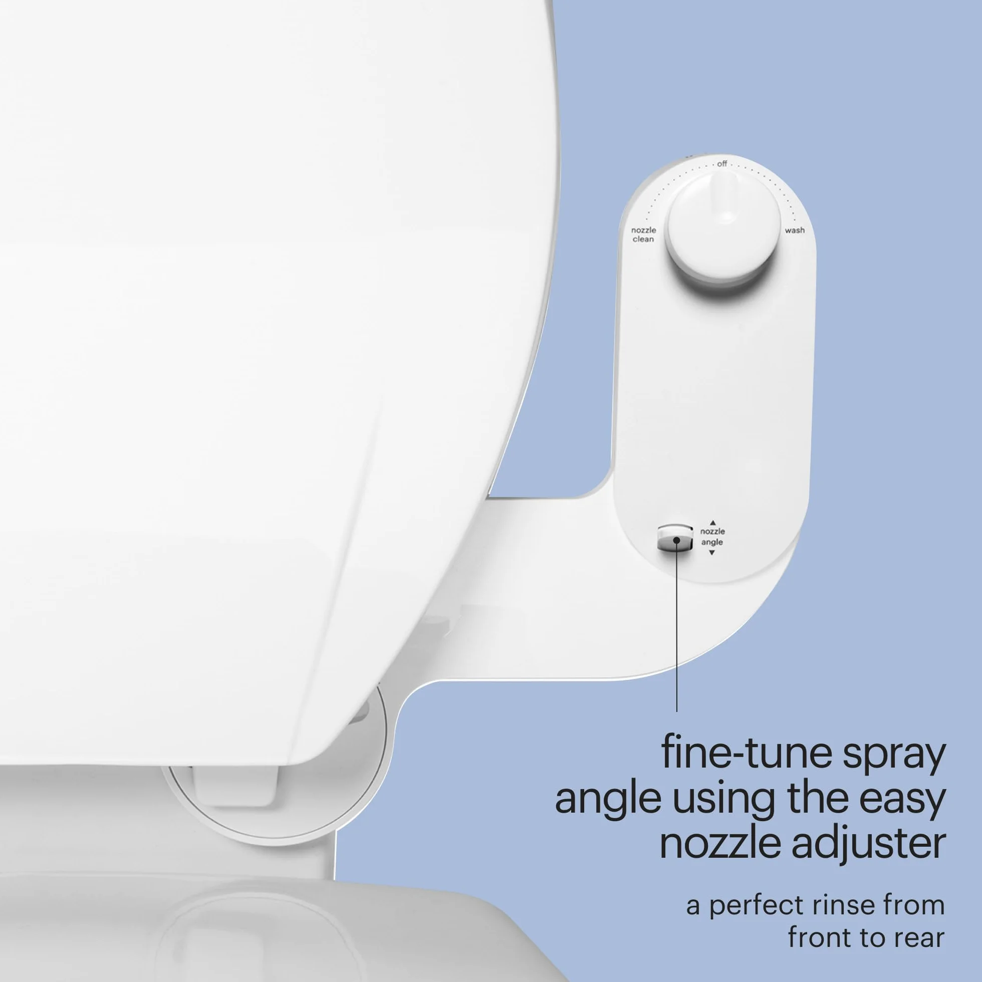 Brondell FSA-15 FreshSpa Thinline regulowana końcówka bidetu, biała