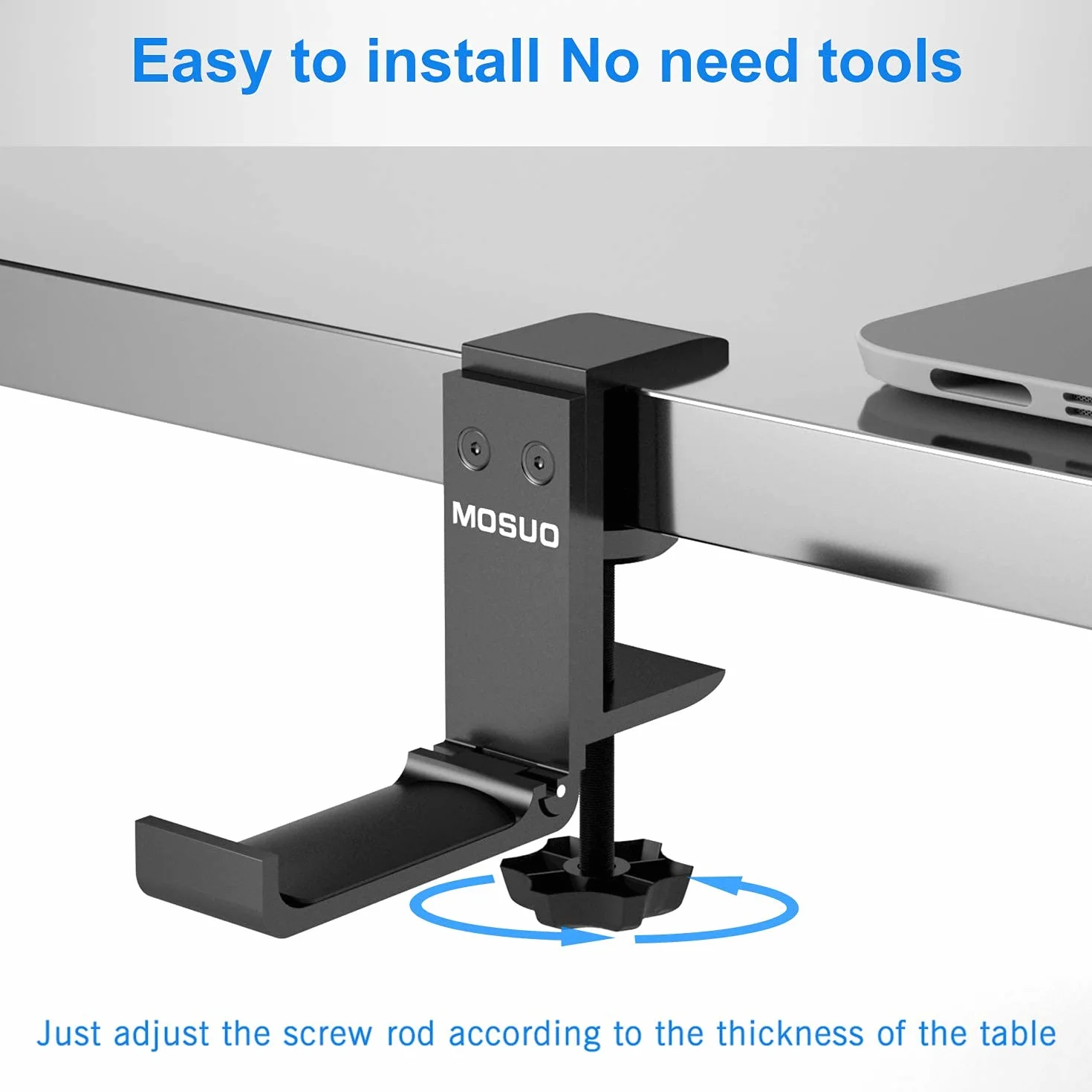 MOSUO Regulowany Uchwyt na Słuchawki Gry, Aluminiowy Stojak Bluetooth Bezprzewodowy