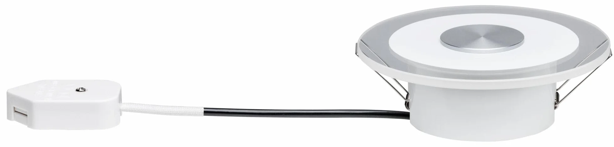 Paulmann 92907 Oprawa Wpuszczana Led Whirl Okrągły Reflektor Wpuszczany 3X5,5W Wpuszczany Punkt Sufitowy Aluminiowa Satynowa Lampa Wpuszczana Światło, Ściemniana Oprawa Sufitowa Wpuszczana ,Toczone Aluminium, Satynowe ,12 X 12 X 1 Cm , 16.5 Watts