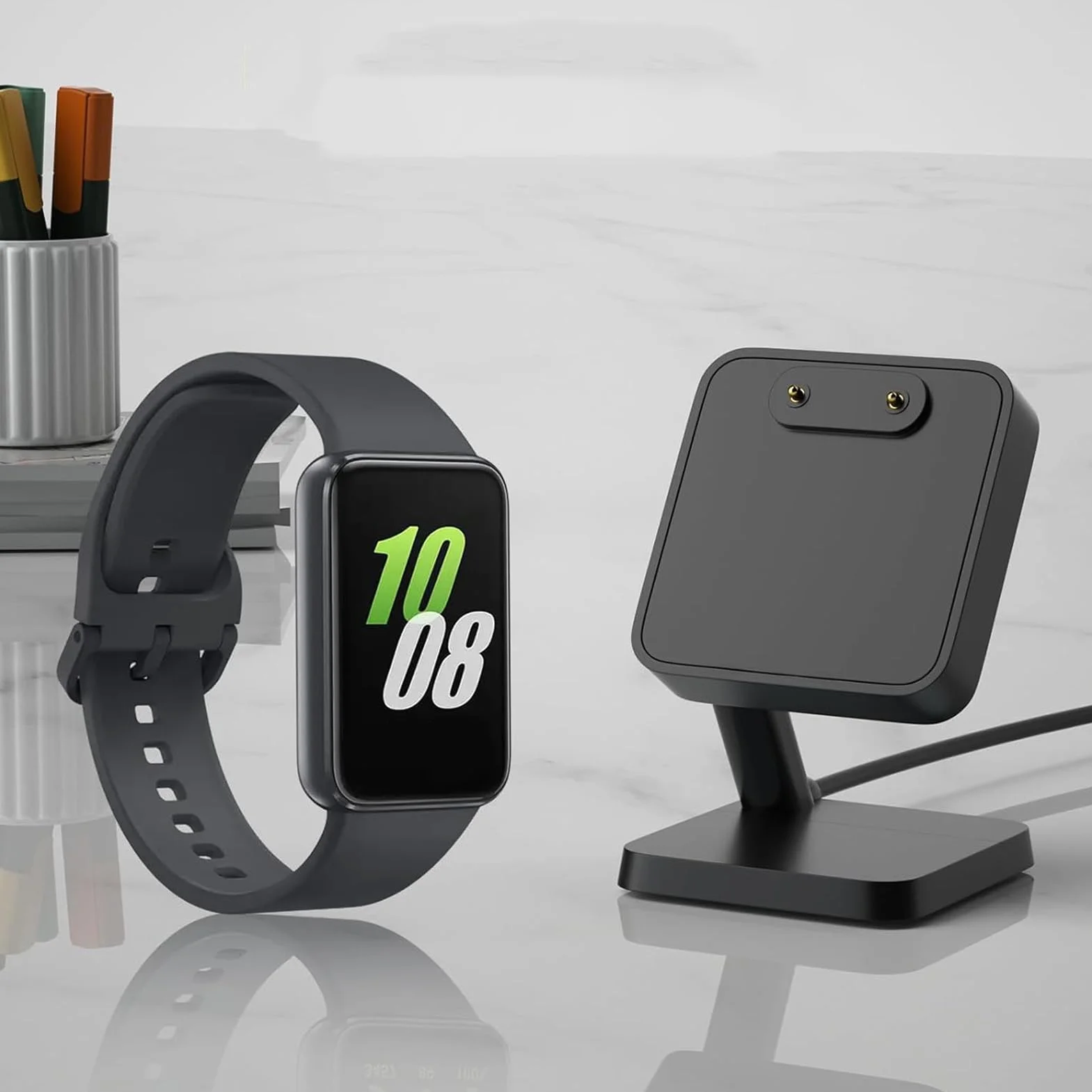 Ładowarka do Zegarka Fit 3, Magnetyczna Bezprzewodowa Stacja ładująca z Kablem USB, Przenośna, Wydajna i Bezpieczna Stacja ładująca do Smartwatcha Zamienna do Stacji