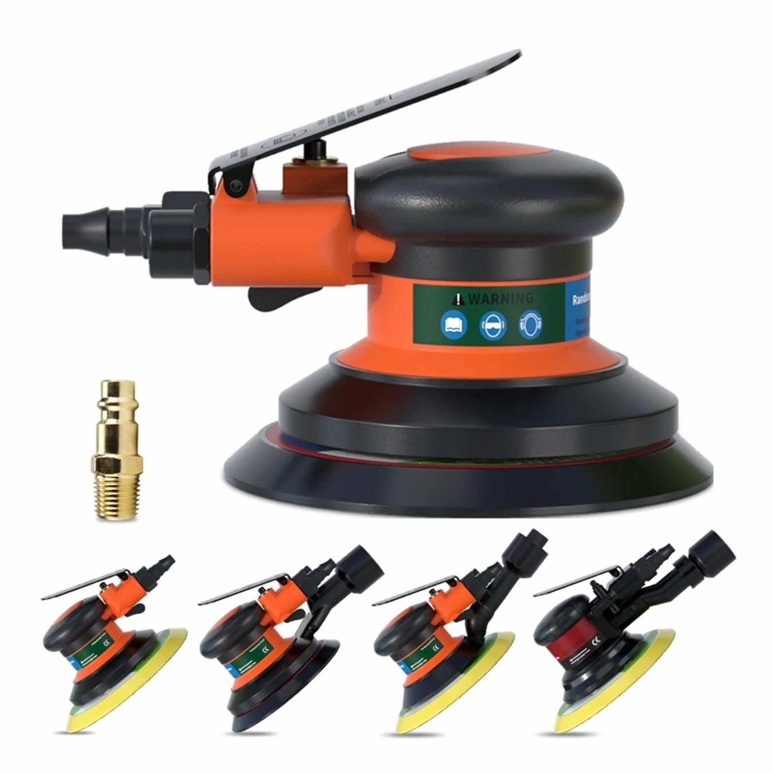 Polerka na Mokro, Pneumatyczna szlifierka oscylacyjna pneumatyczna 125mm/150mm próżniowe mimośrodowe polerowanie/szlifierka narzędzia pneumatyczne | 5 In Vacuum Sander