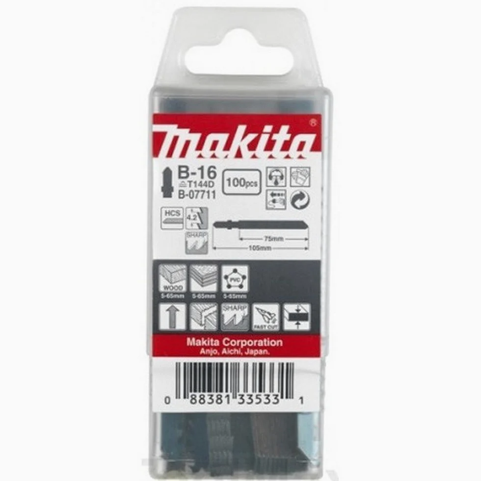 Makita B-07711 brzeszczot do wyrzynarki B-16, 100 sztuk, 28 x 250 mm