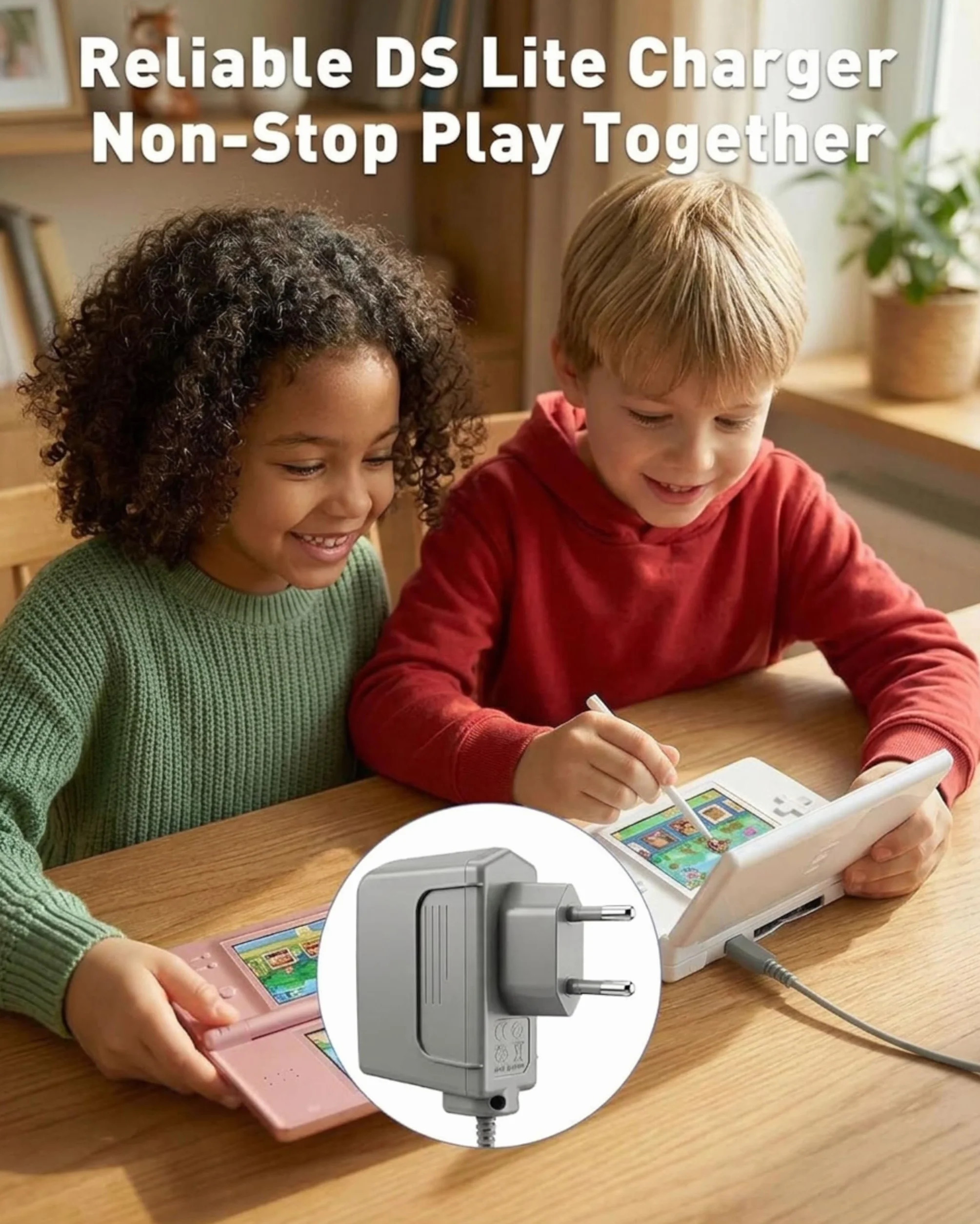 1X Zasilacz Kompatybilna Konsolą Nintendo Ds Lite ładowarka Charger Adapter