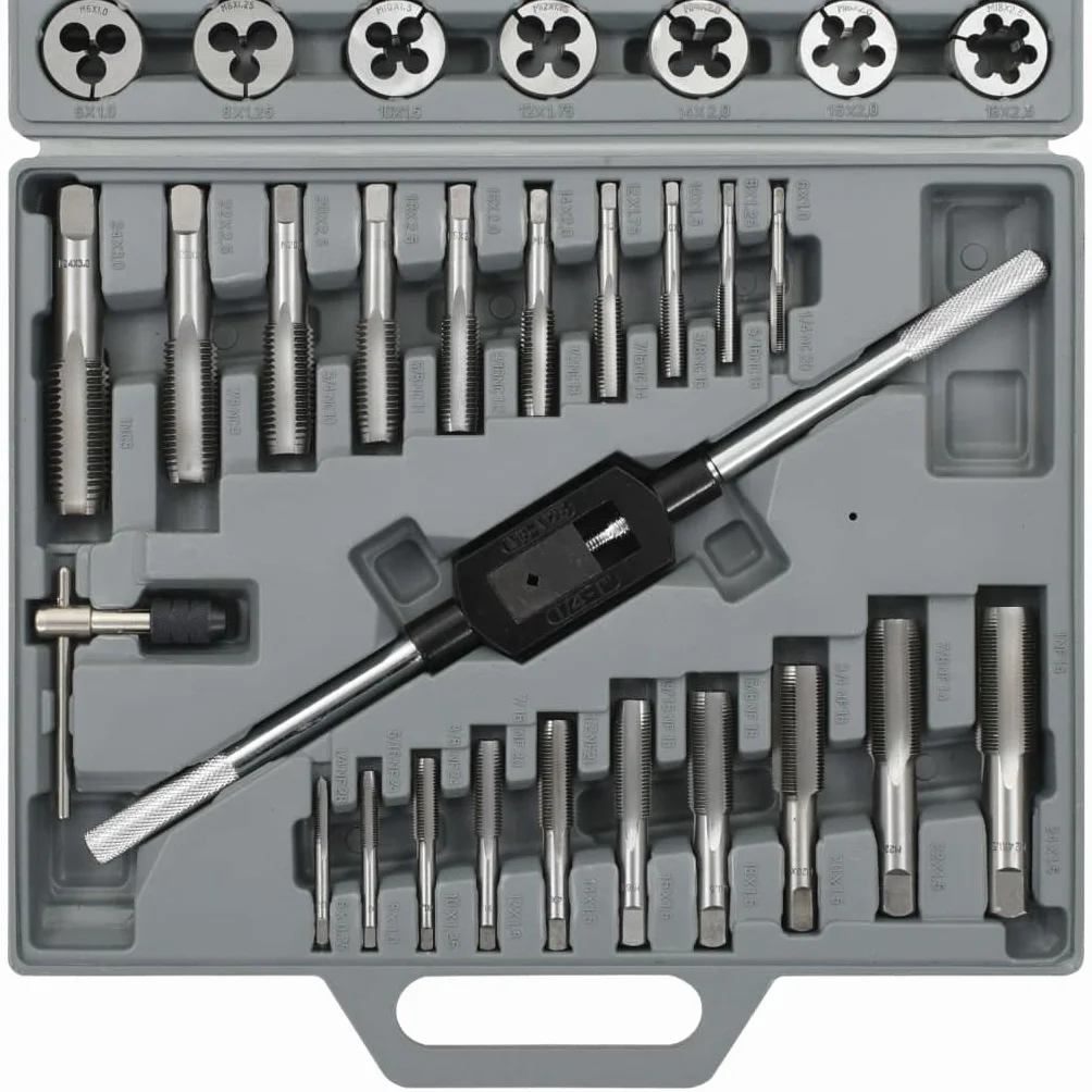 vidaXL Zestaw do gwintowania 45 elementów