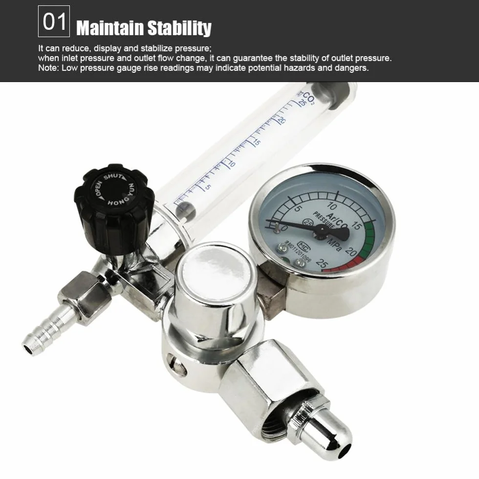 Regulator ciśnienia 0-25 MPa Argon Mig Tig Regulacja przepływu gazu