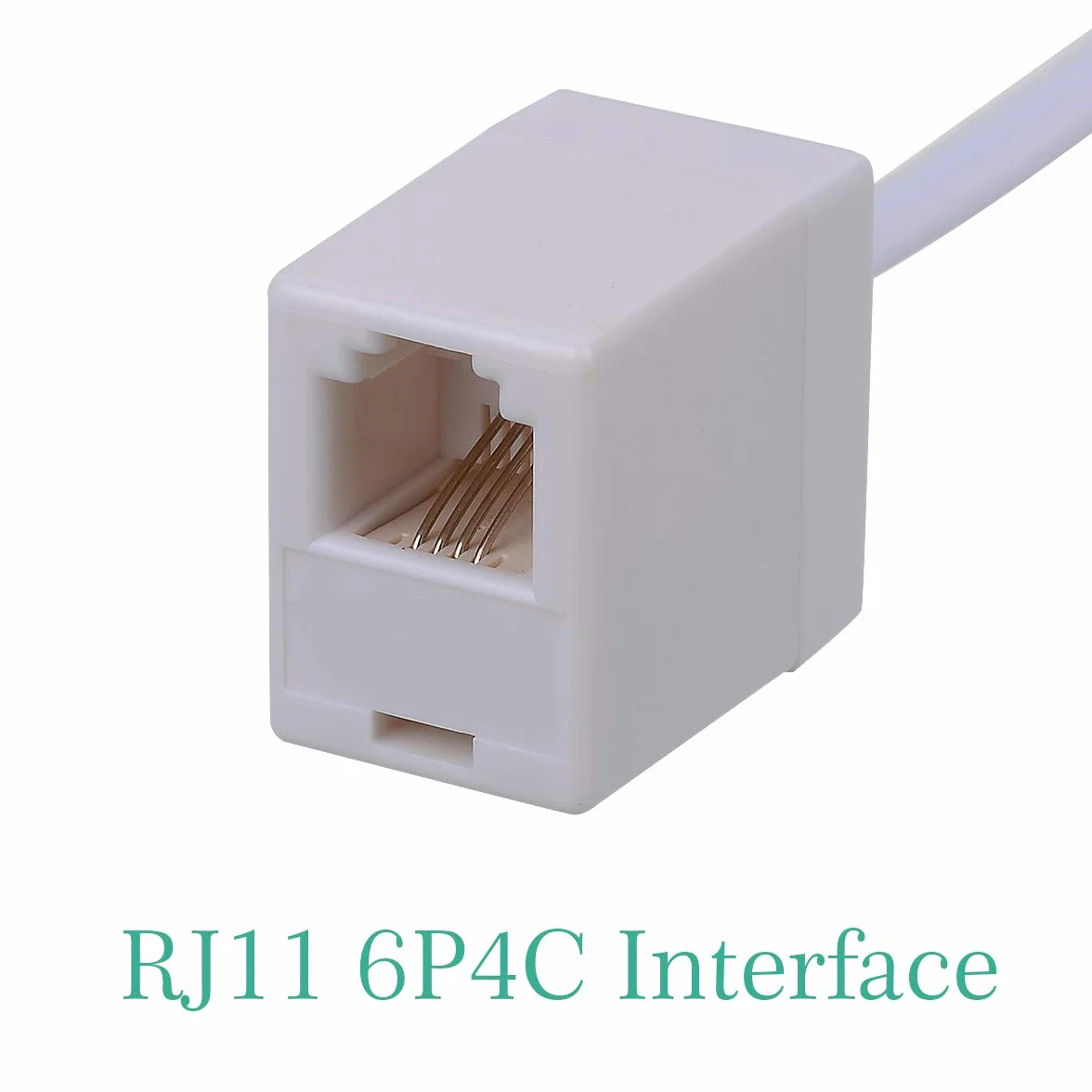 Adapter konwertera RJ45 na RJ11 żeński na męski 8P8C 6P4C 3 szt. biały