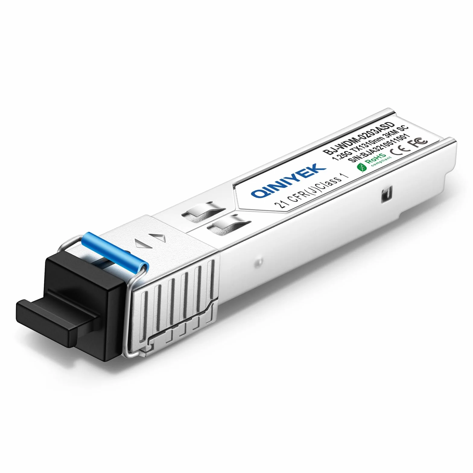 1 para modułów simplex SC 3 km, jednomodowe złącze światłowodowe 1,25 G, SFP-WDM-SM 1000BASE BiDi 1310nm/1550nm moduł nadawczo-odbiorczy SFP