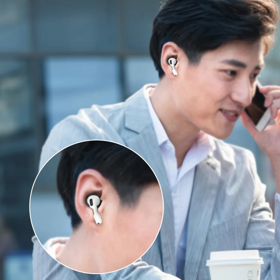 Końcówki douszne do Airpods 4, gumowe, 5 par