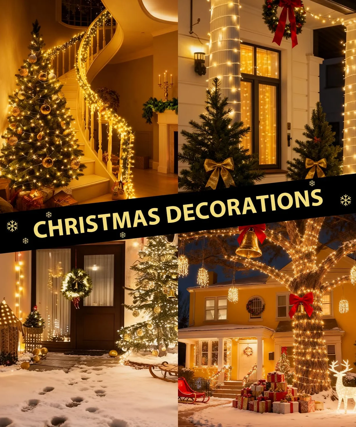 Macchiatto Zewnętrzne i wewnętrzne lampki świetlne 10M 100LED z miniaturą, 8 trybów oświetlenia, Funkcja pamięci, Szczelność IP44, do dekoracji domu, Nowego, Ogrodu, Małżeństw i Uroczystości