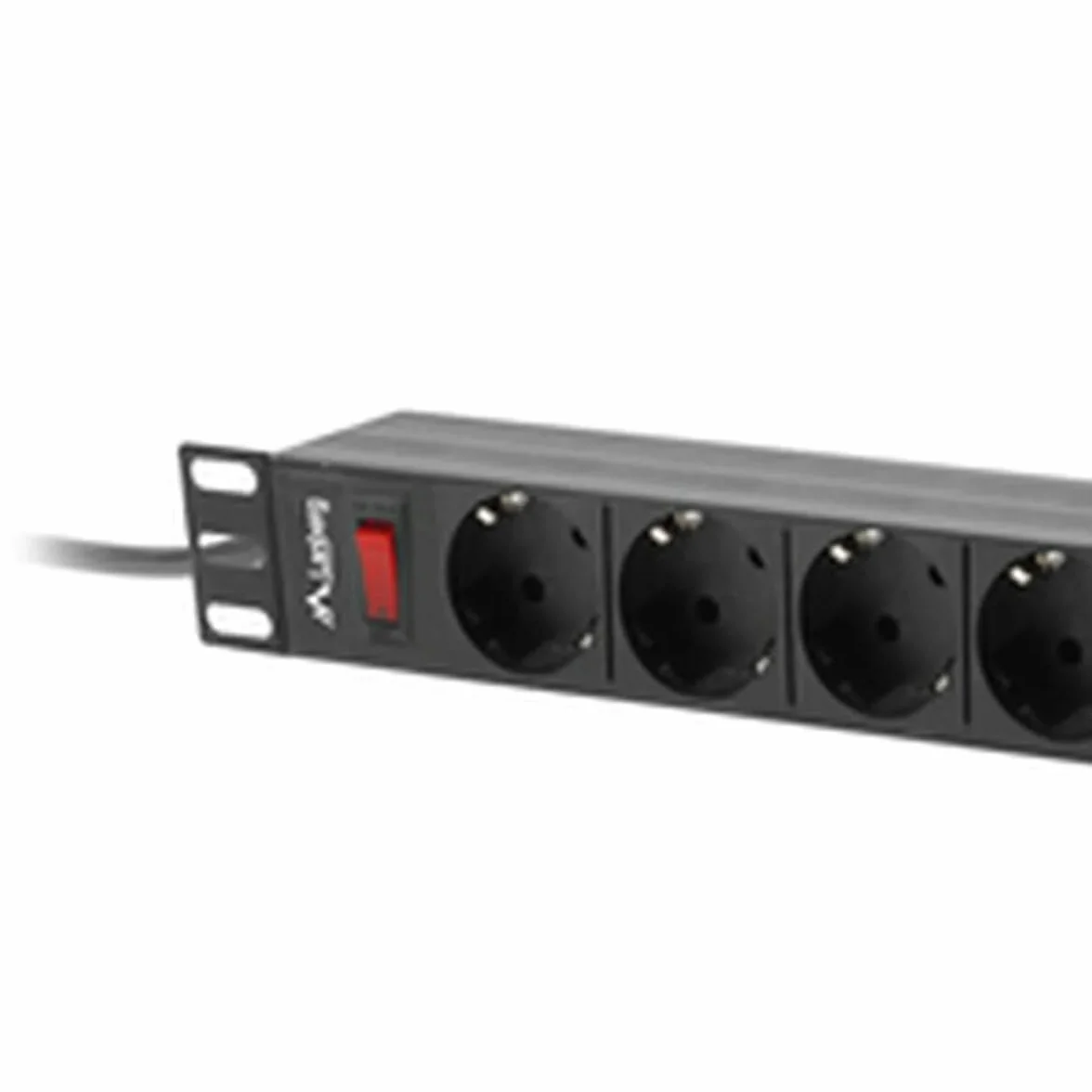 LANBERG PDU 19" 1U 16A 9x SCHUKO 3M Stojak