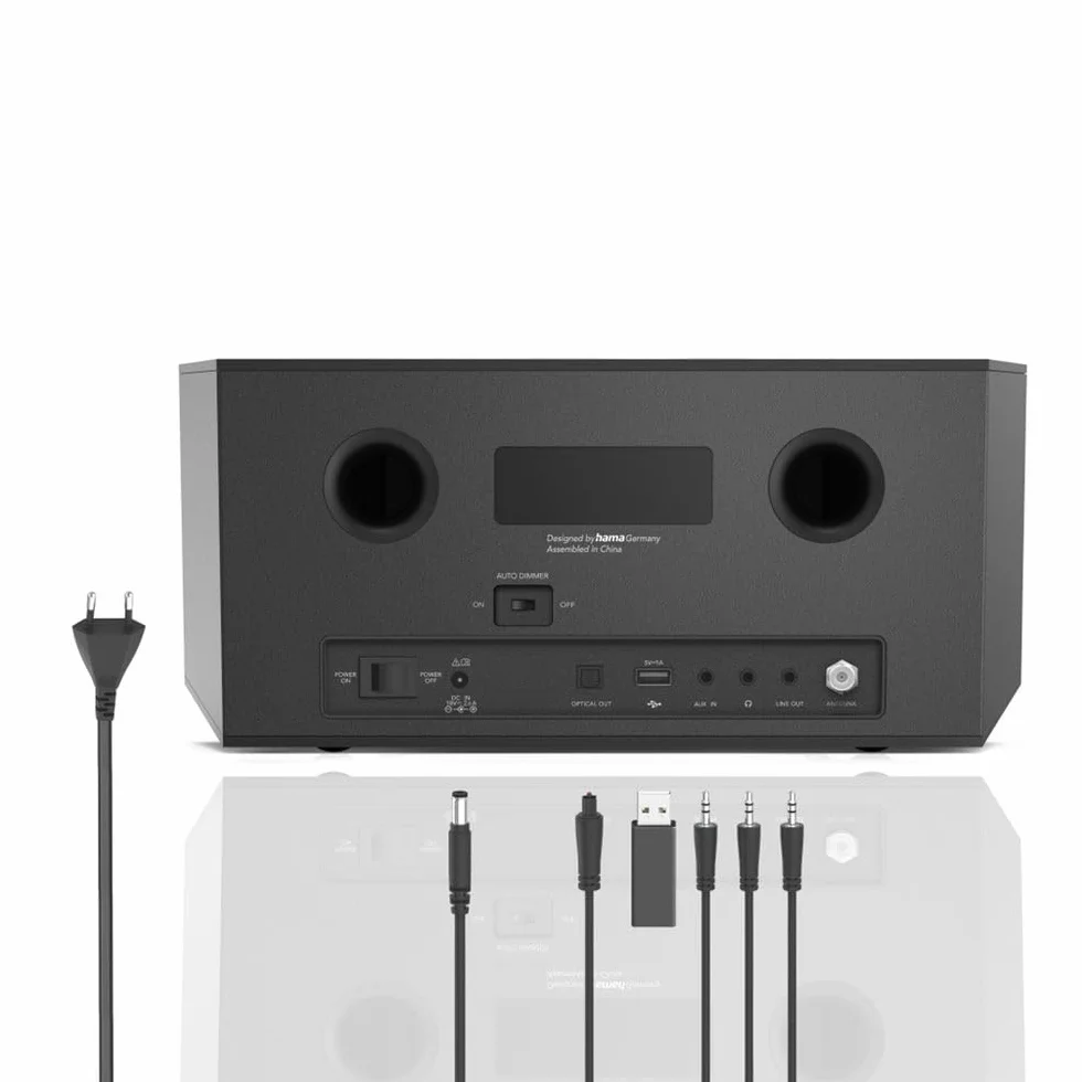 Hama Radio cyfrowe i internetowe FM DAB DAB+ Bluetooth 40W stereo alarm czarny