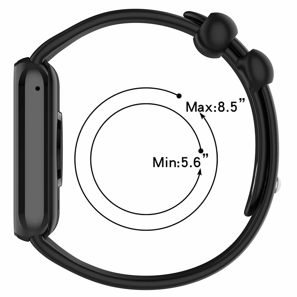 Bransoletka Silikonowa Pasek do Redmi Watch 5/4, Xiaomi Smart Band 9 Pro/8 Pro Sport