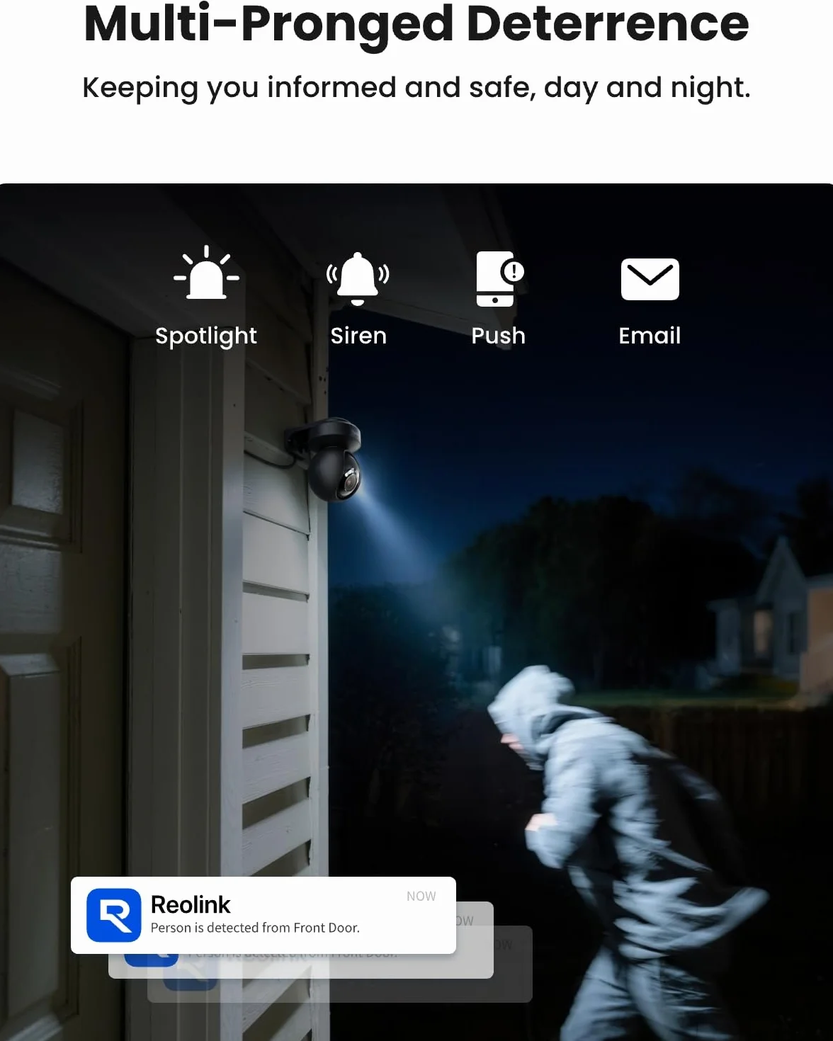 Reolink E1 Outdoor Pro Kamera Bezpieczeństwa 4K PTZ Wi-Fi 6 8MP Automatyczne Śledzenie Czarny