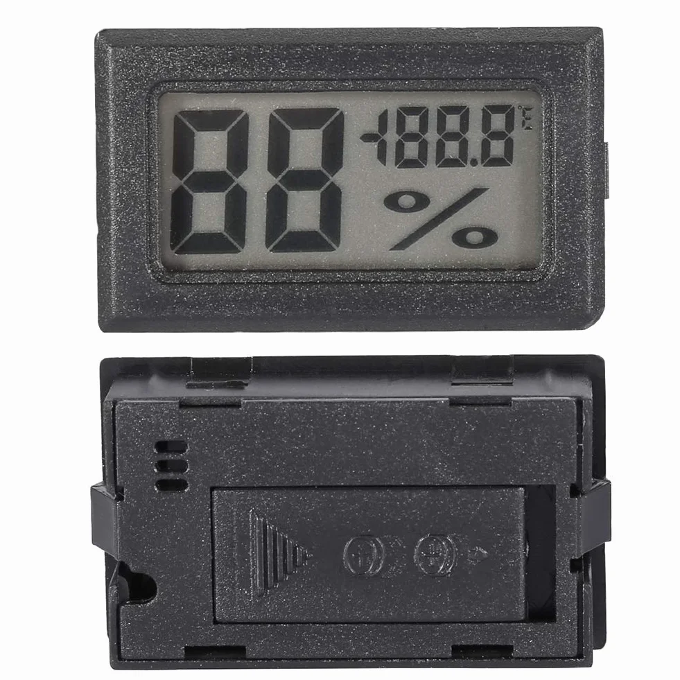 Cyfrowy Higrometr LCD Termometr Wilgotności Wewnętrznej dla Domowych Dokładnych Odczytów Szklarni w Ciągu 1 Stopnia (Eujgoovriqeh3twox-01)