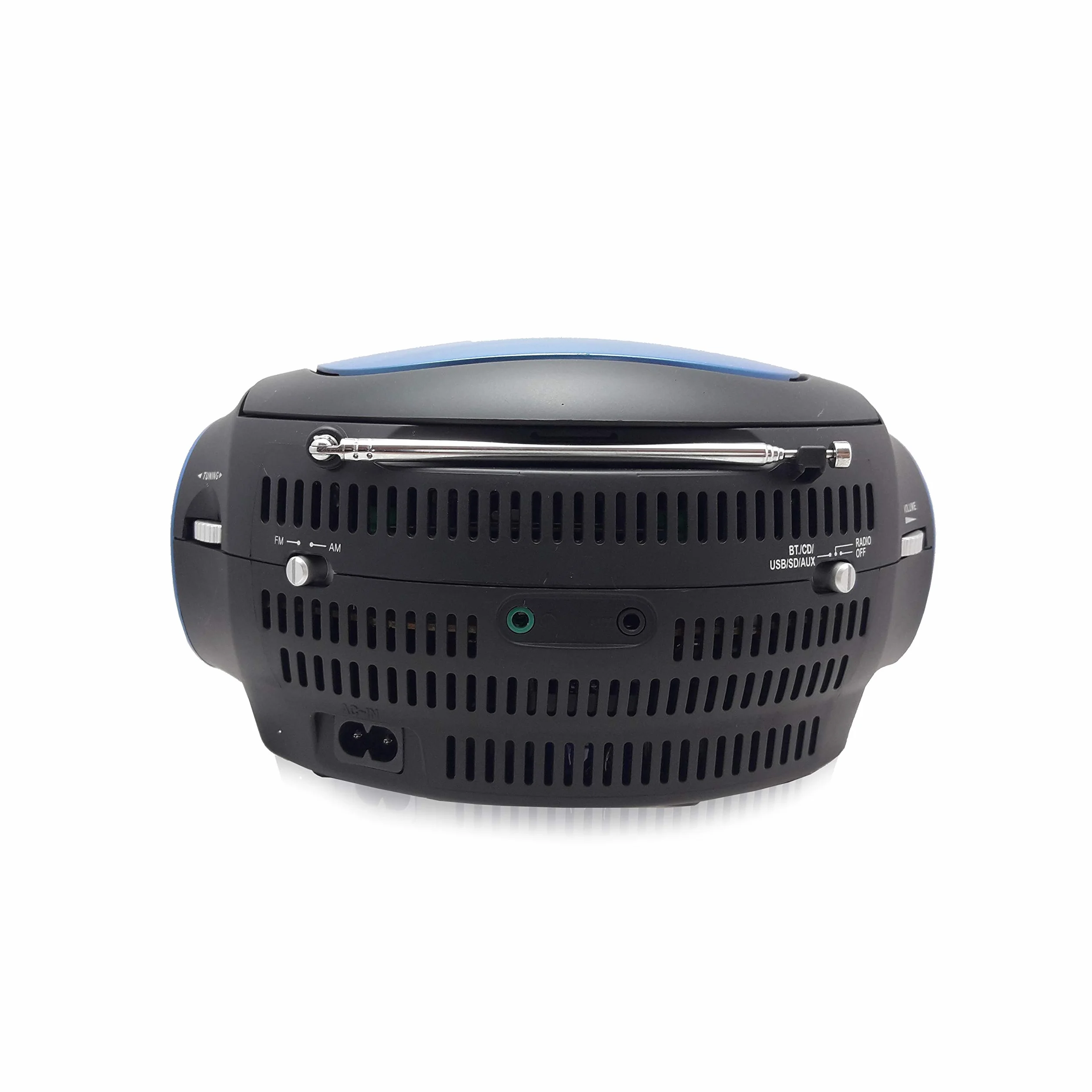 Metronic przenośne radio CD Bluetooth MP3 USB/SD/MMC 2x1W niebieskie